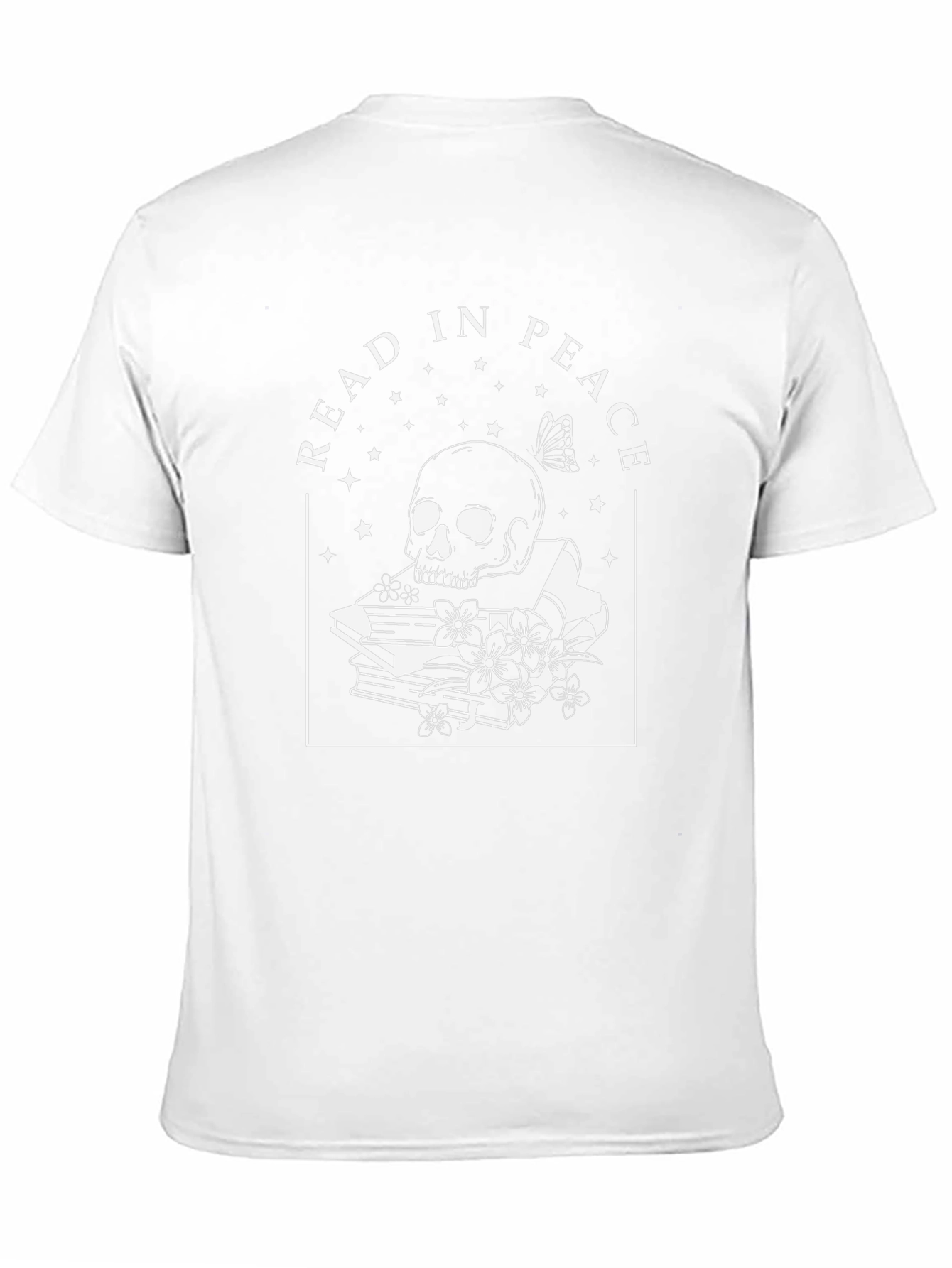 Read In Peace Skull Graphic Tee