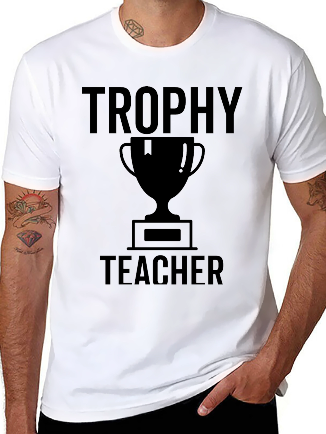 Trophy Teacher Graphic T-Shirt