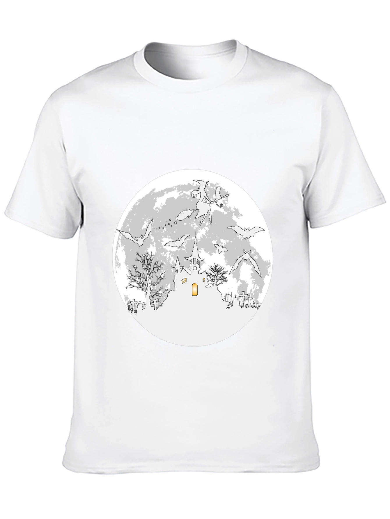 Halloween Bats & Moon T-Shirt