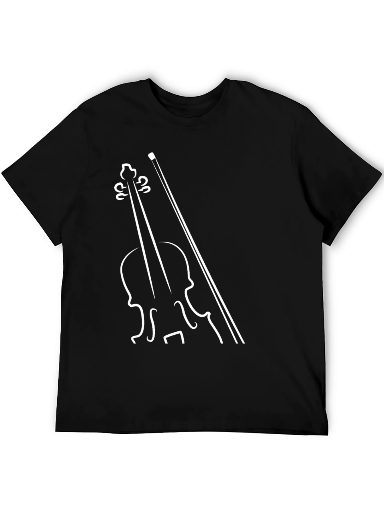 Violin Graphic Tee - Classic Musicians Style