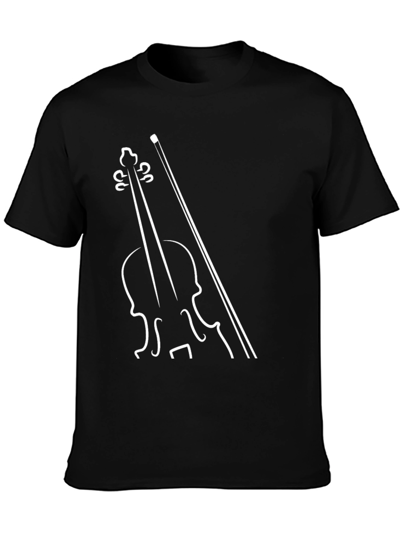 Violin Graphic Tee - Classic Musicians Style