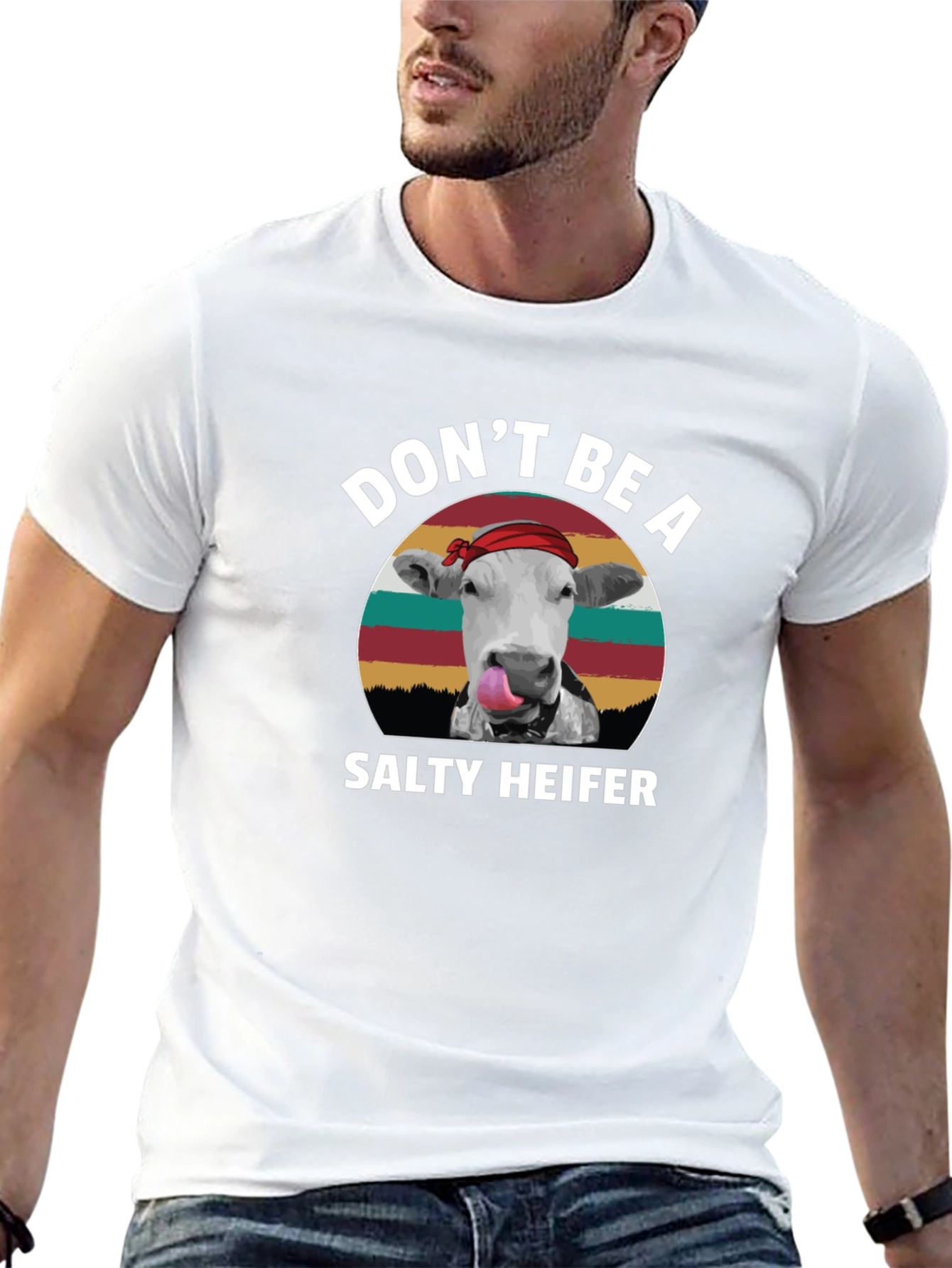 Dont Be A Salty Heifer Black T-Shirt