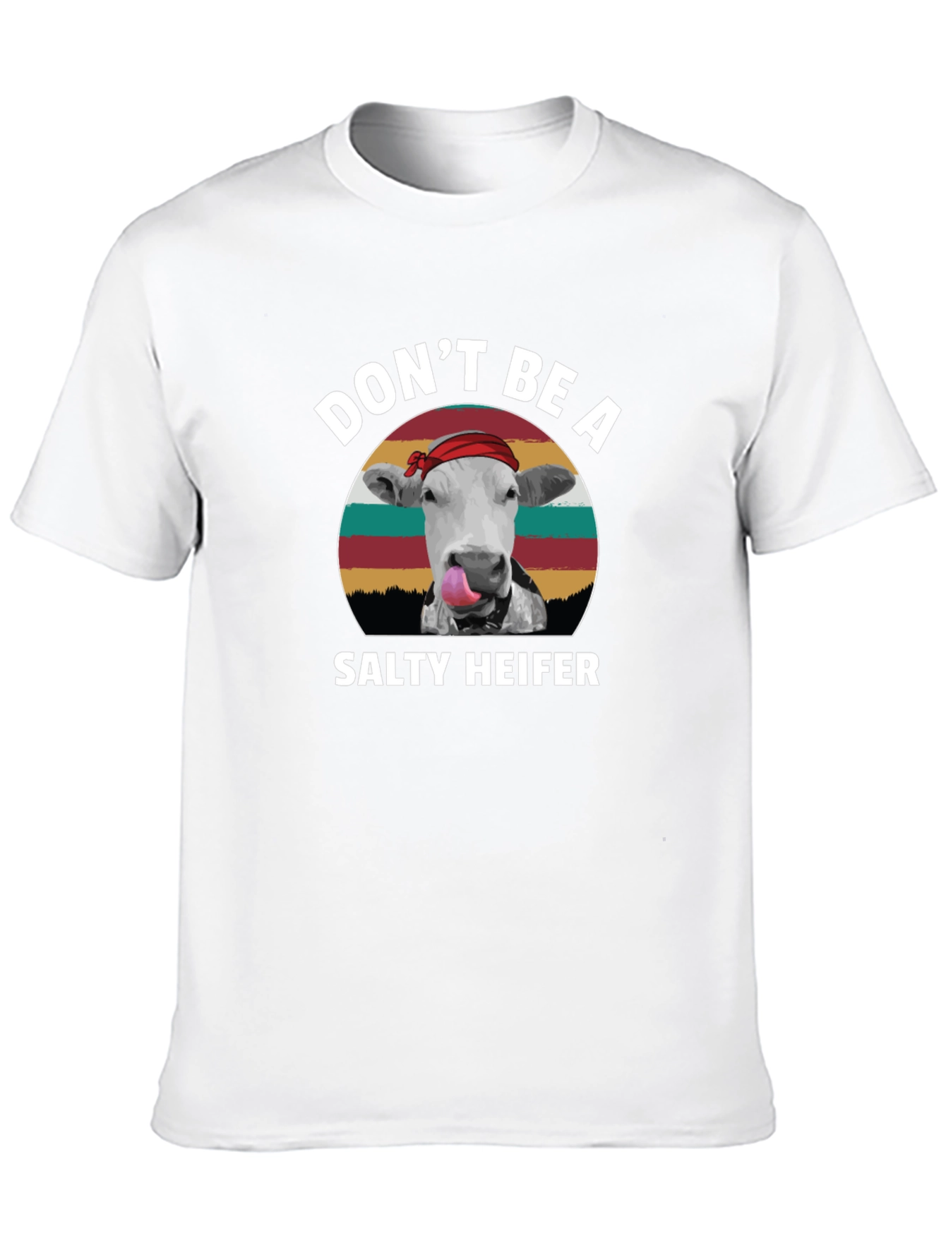 Dont Be A Salty Heifer Black T-Shirt