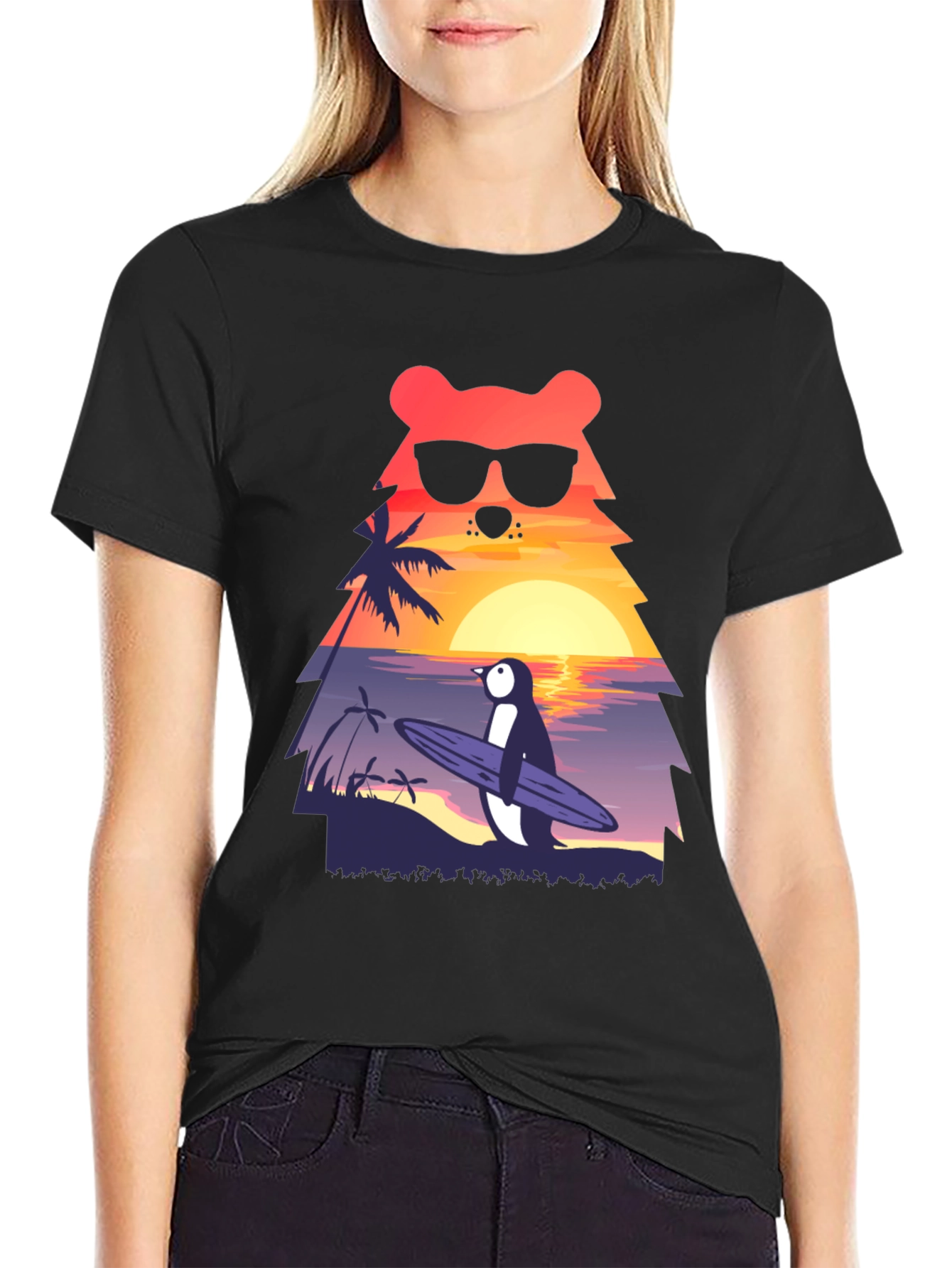 Bear & Penguin Surf T-Shirt - Vacation Vibes