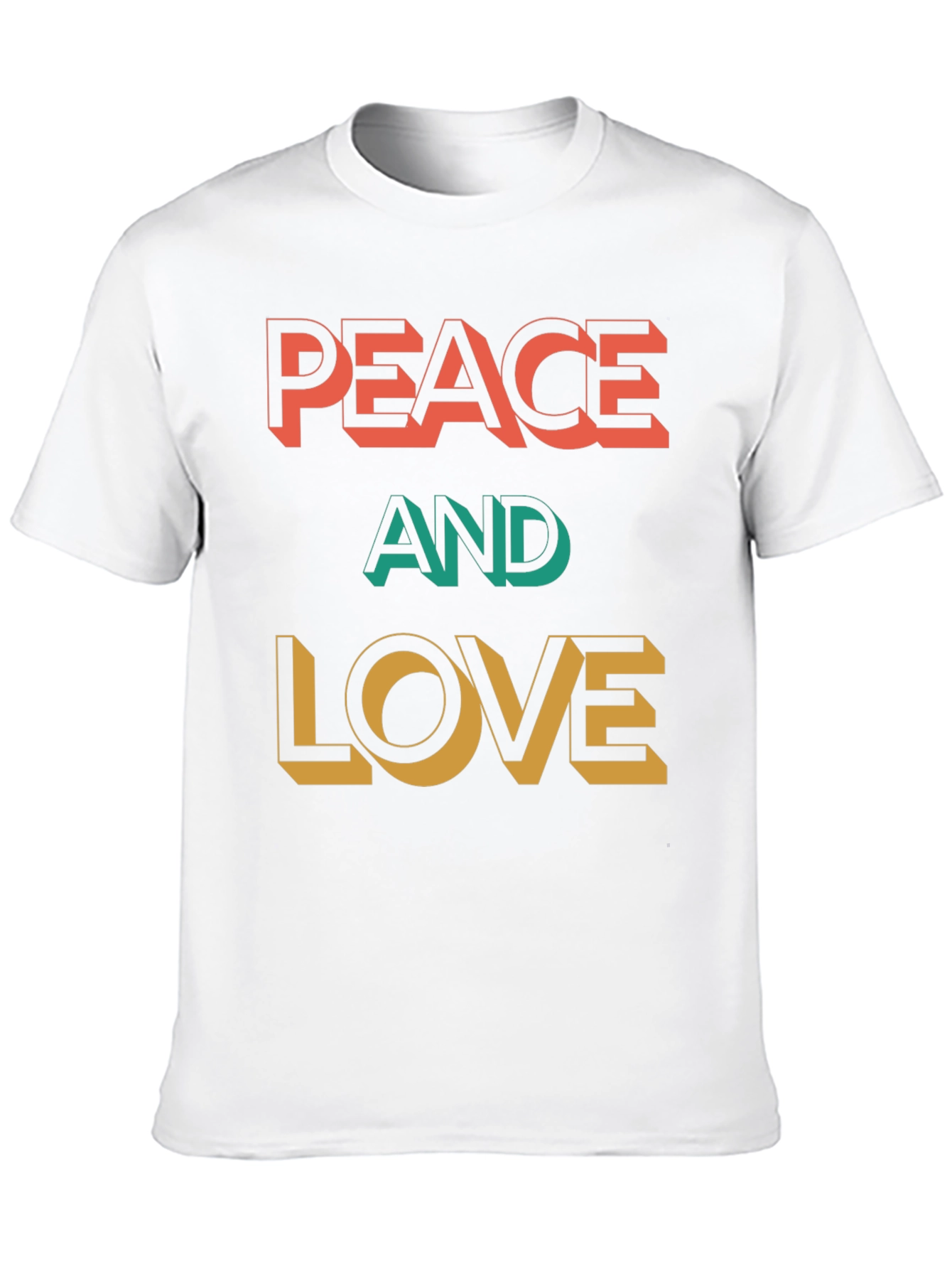 Peace and Love Graphic T-Shirt