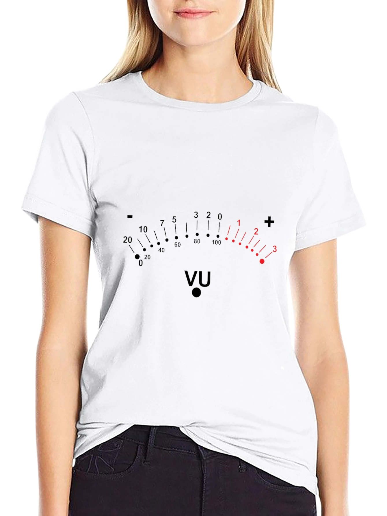 VU Meter Graphic T-Shirt - Black