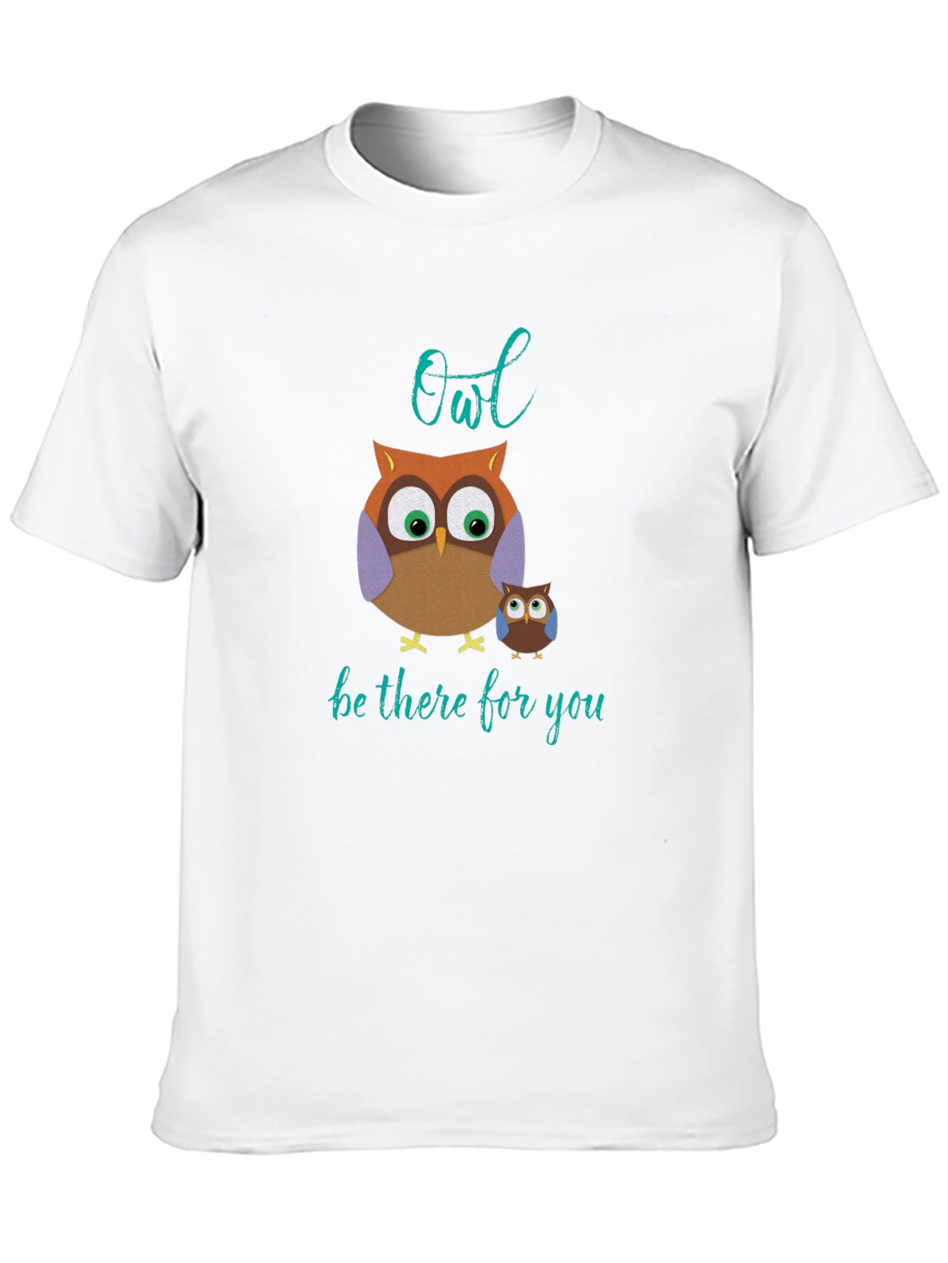 Owl Be There For You Black Cotton Tee