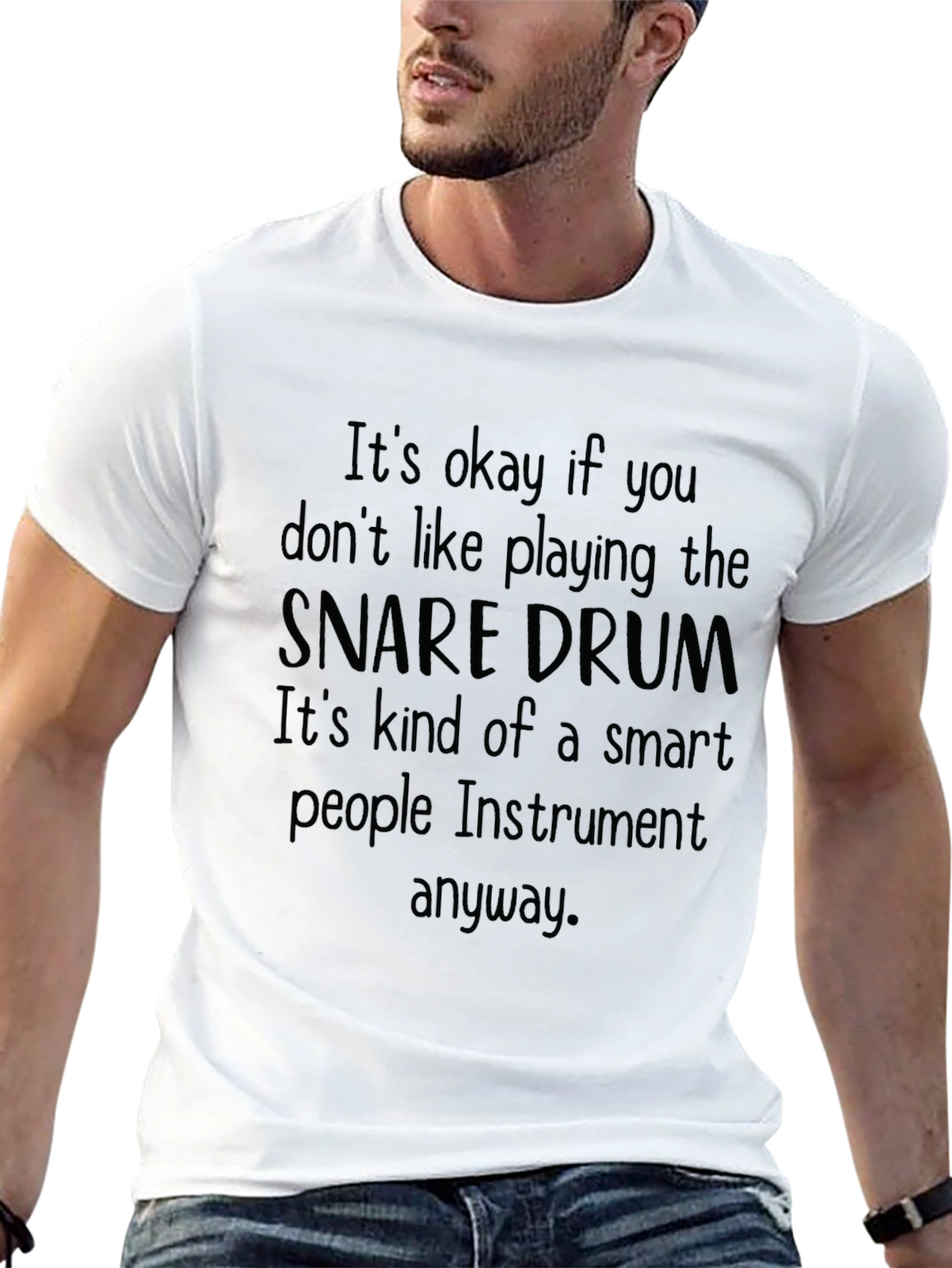 Snare Drum Smart People Instrument Tee