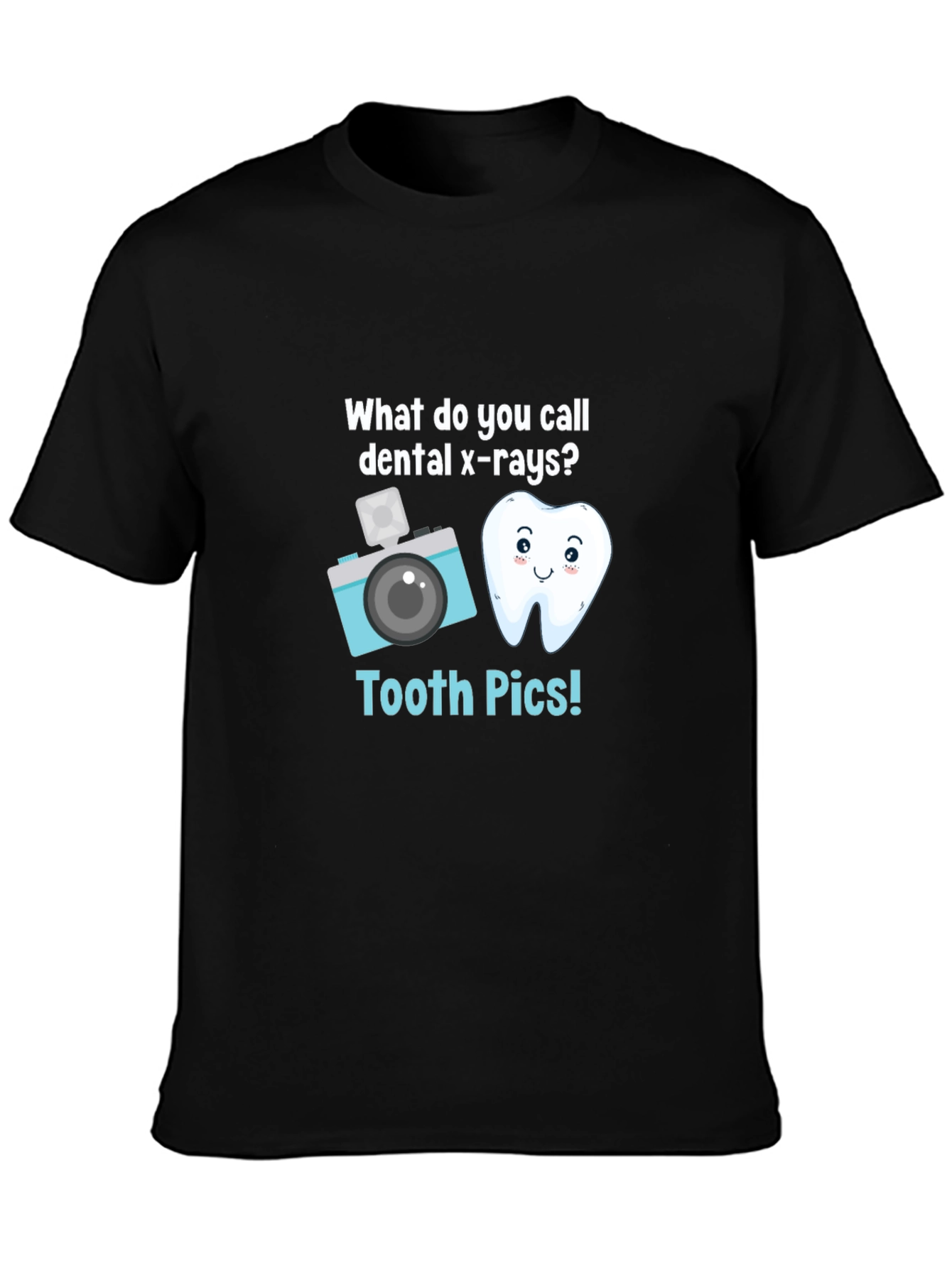 Tooth Pics Dental Pun T-Shirt - Black