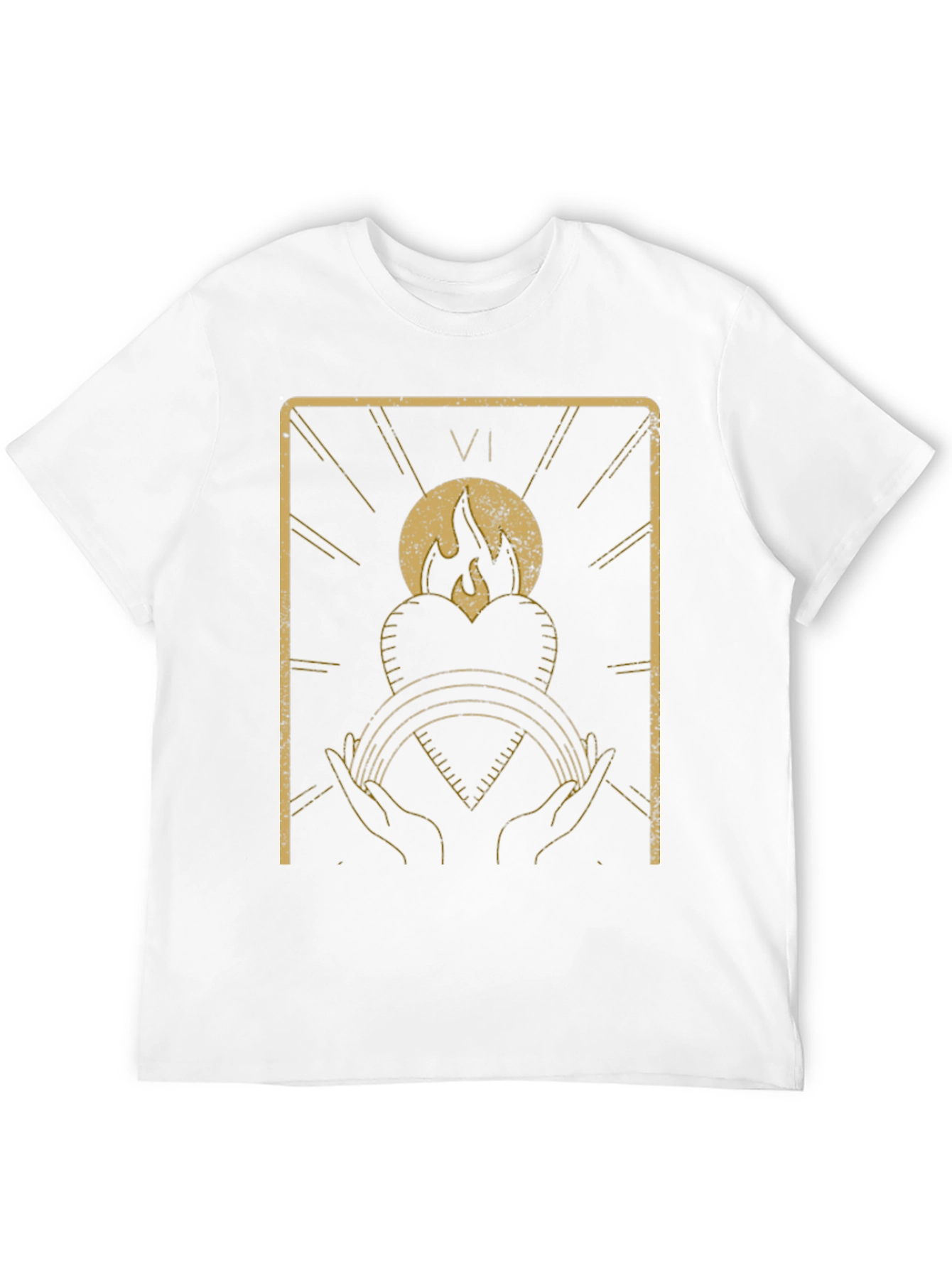 Tarot Card Inspired Graphic T-Shirt - Black