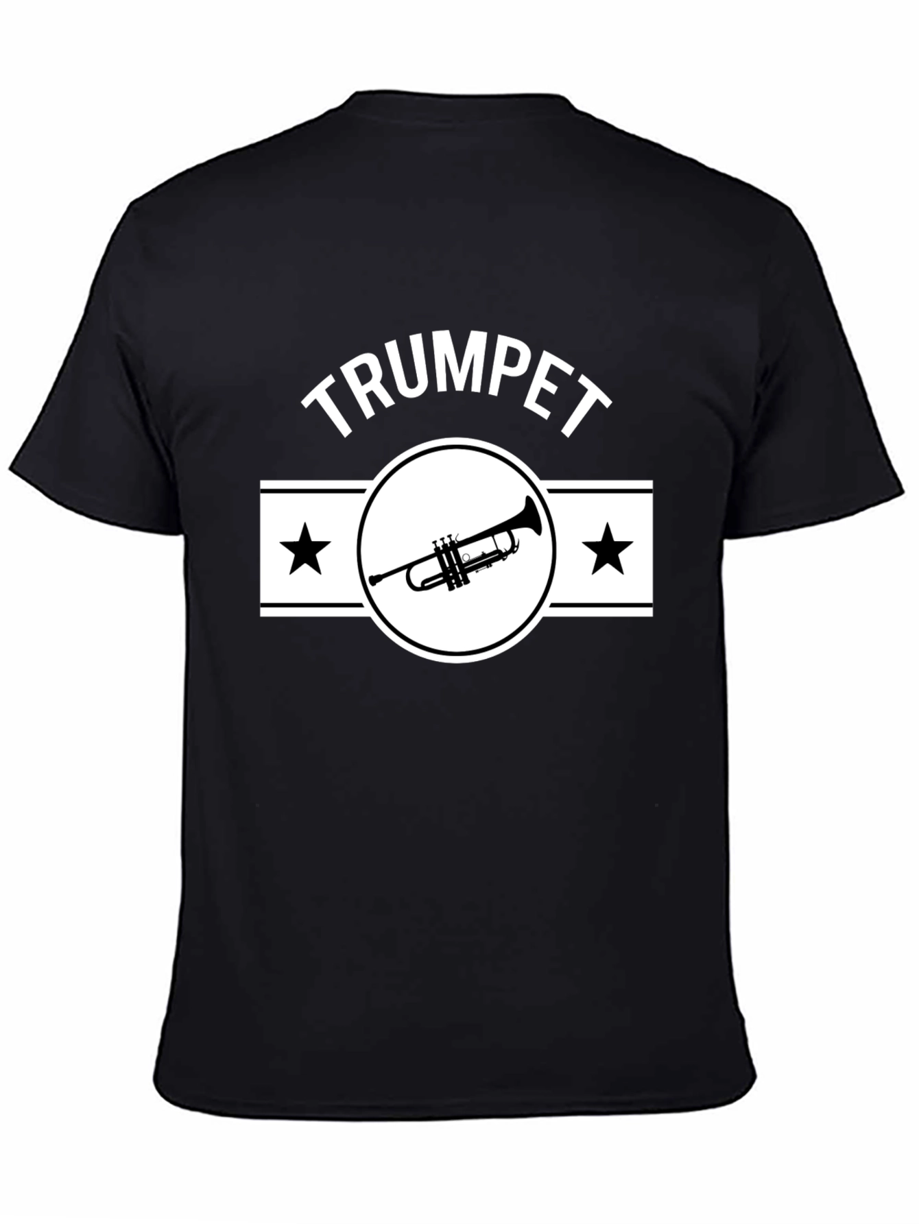 Trumpet Player Black T-Shirt