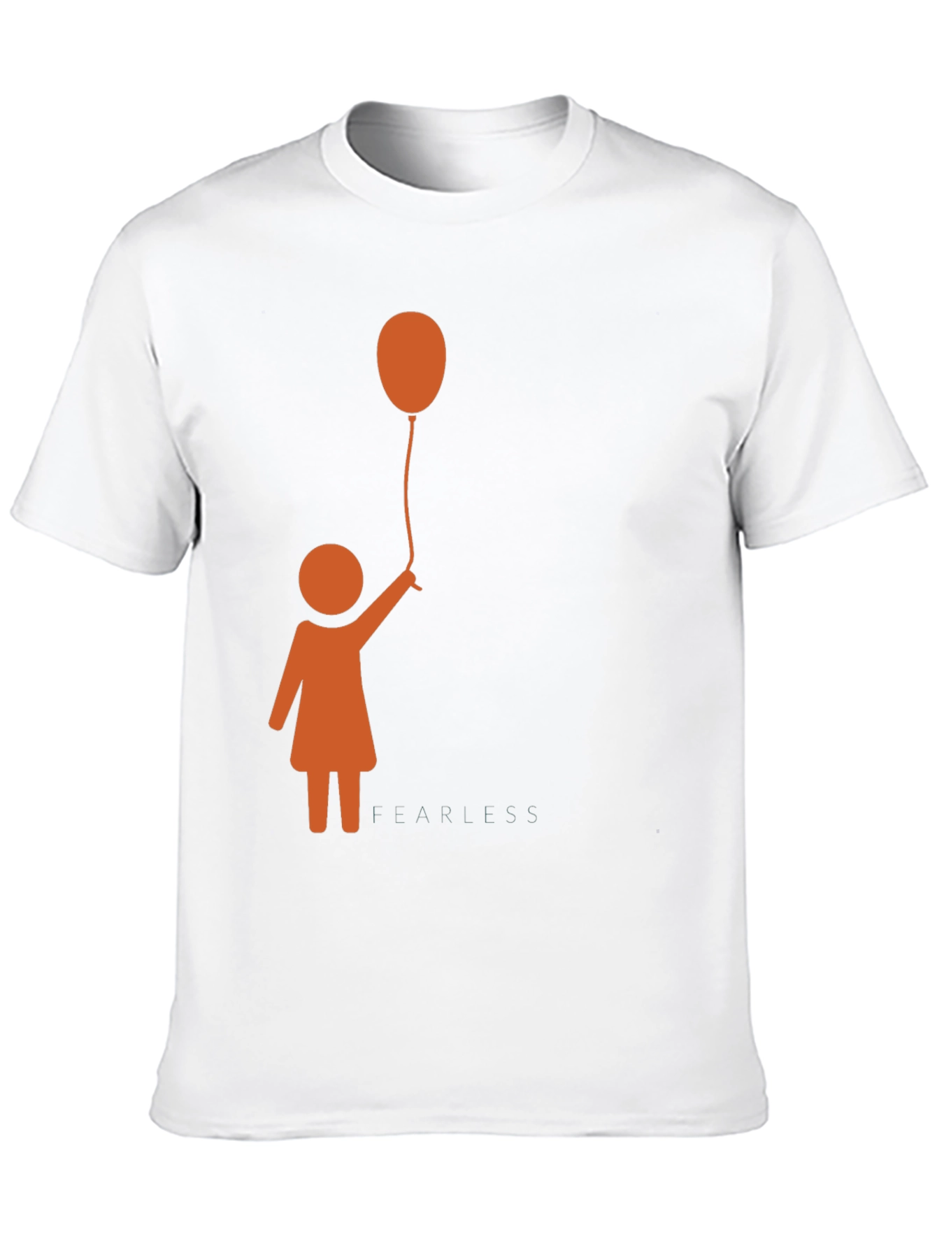 Girl With Balloon Graphic Tee - Trendy Casual Top