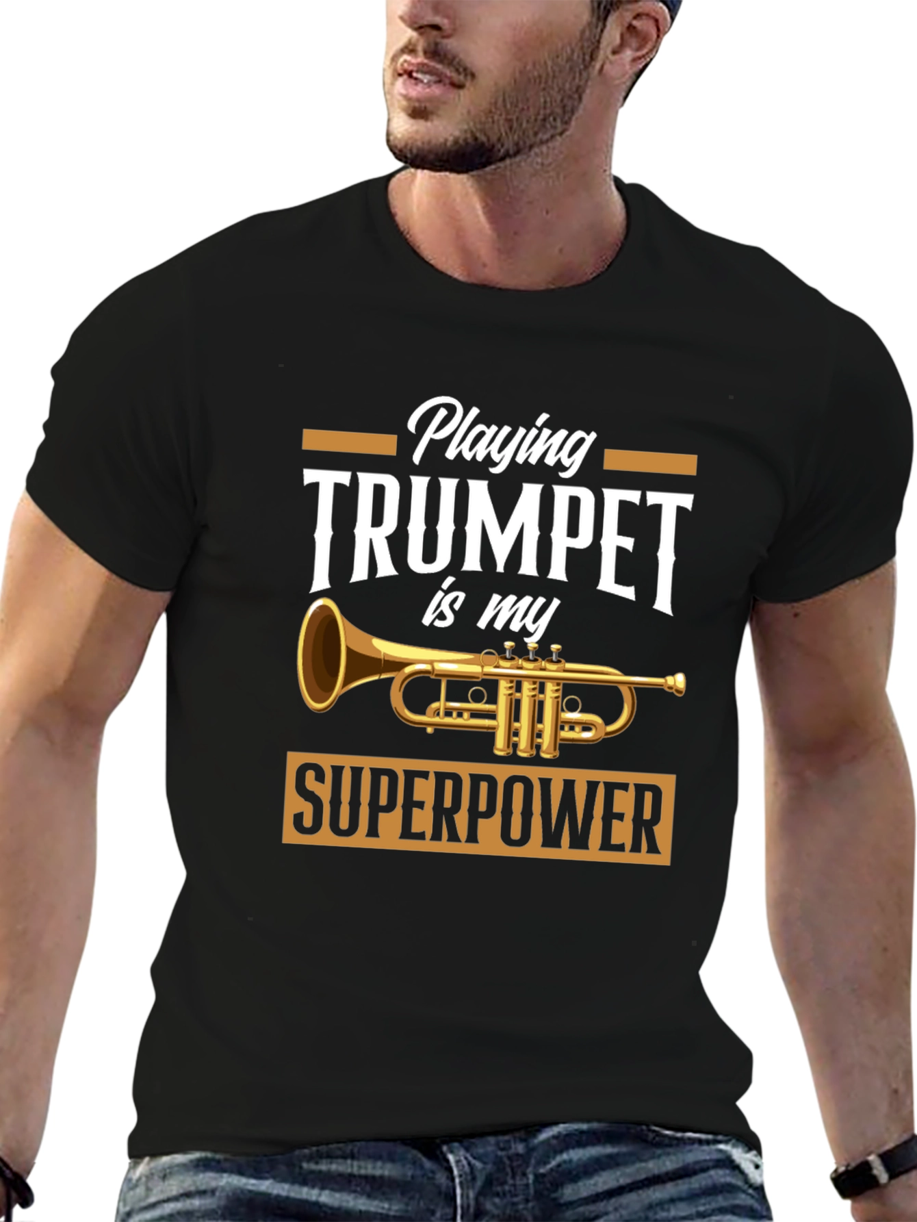Trumpet Superpower T-Shirt - Musician Gift