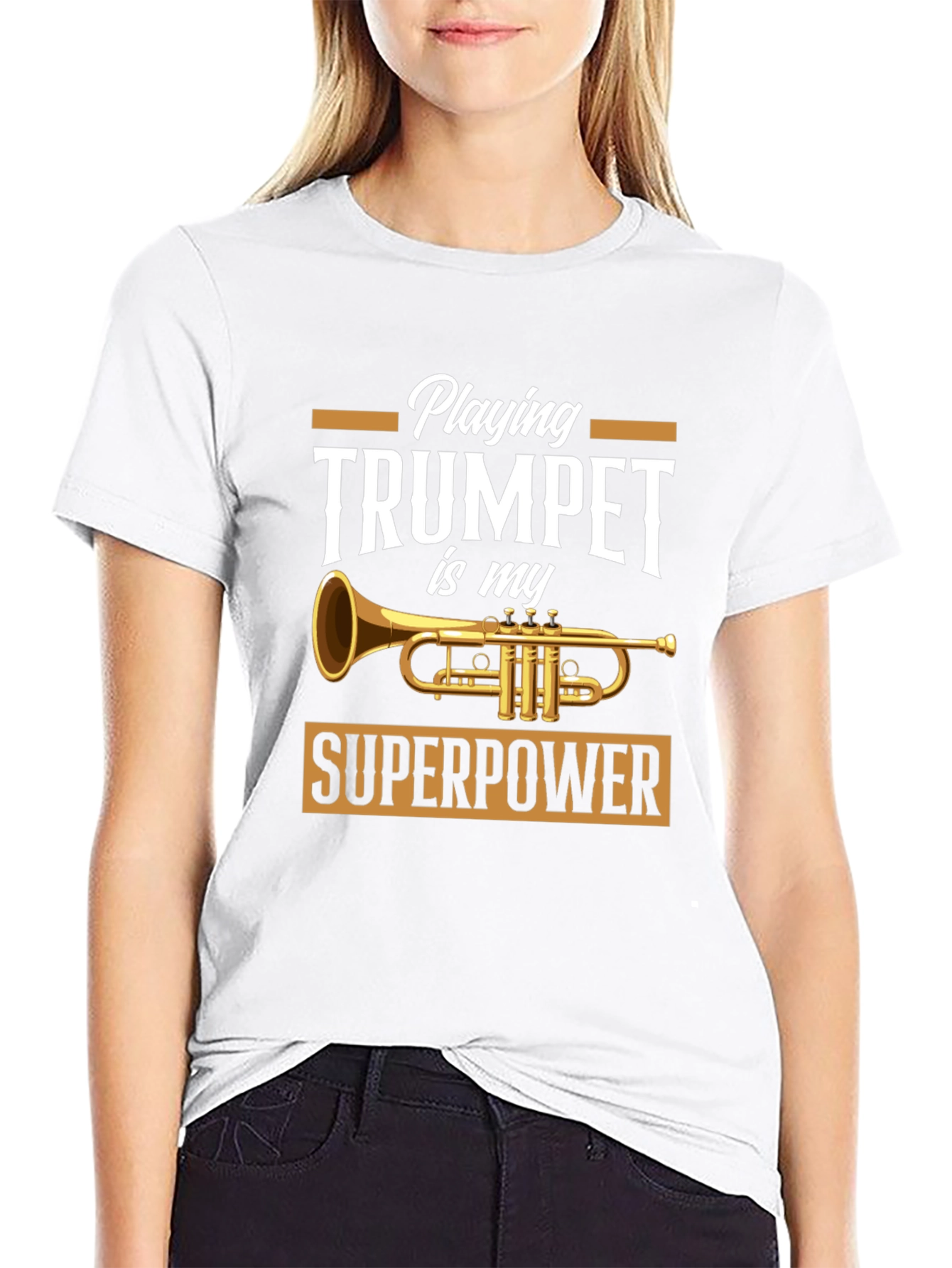 Trumpet Superpower T-Shirt - Musician Gift