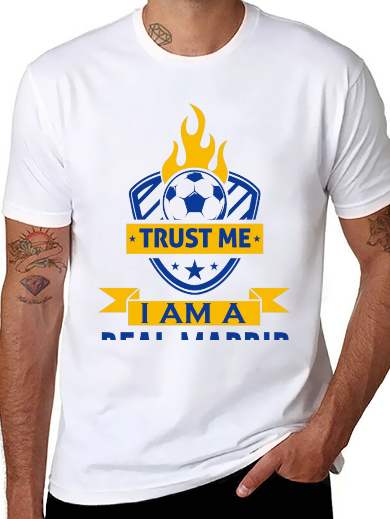 Real Madrid Fan T-Shirt - Trust Me Soccer Design