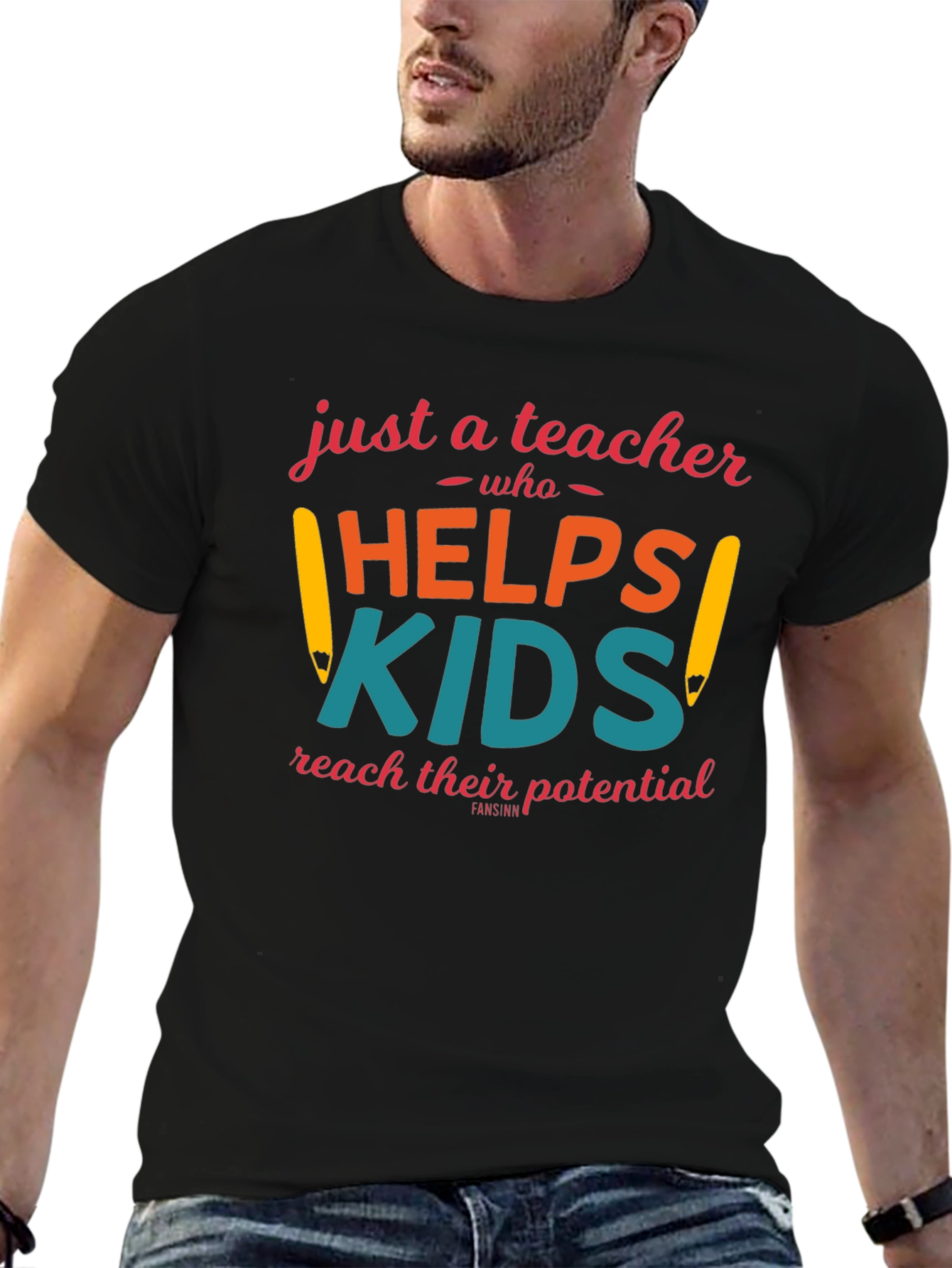 Teacher Helping Kids Graphic Tee