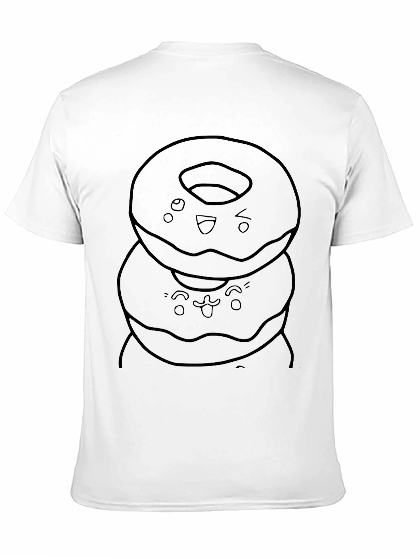 Cartoon Donut Stack Graphic Tee