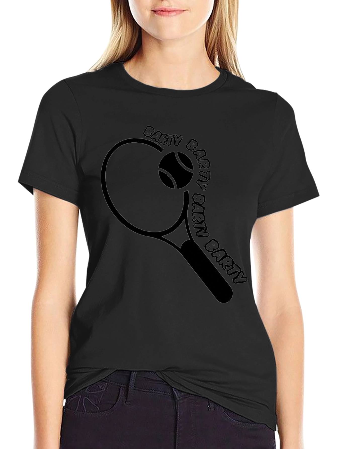 Barty Tennis Tee - Racket & Ball Graphic T-Shirt