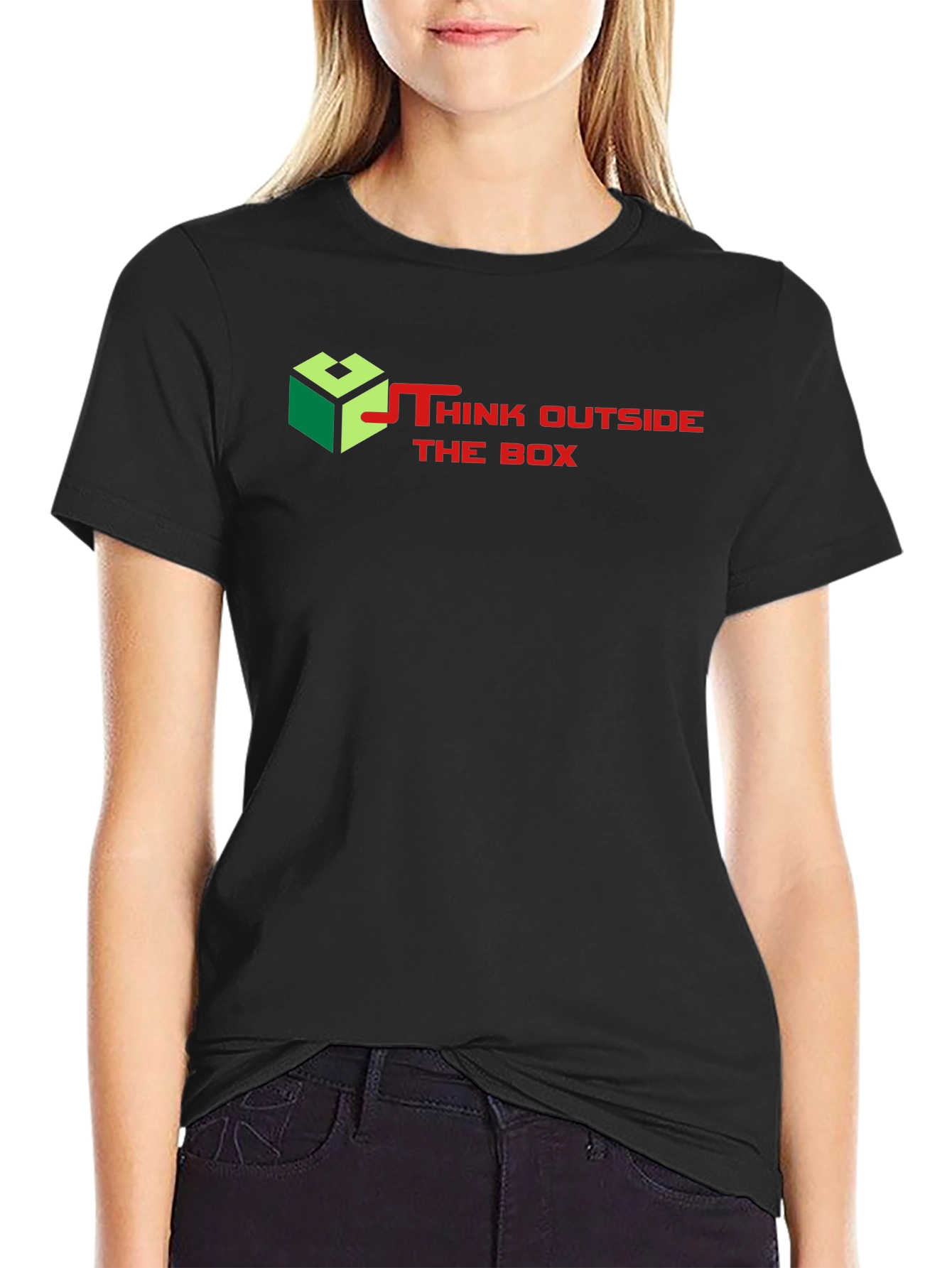 Think Outside the Box Graphic T-Shirt