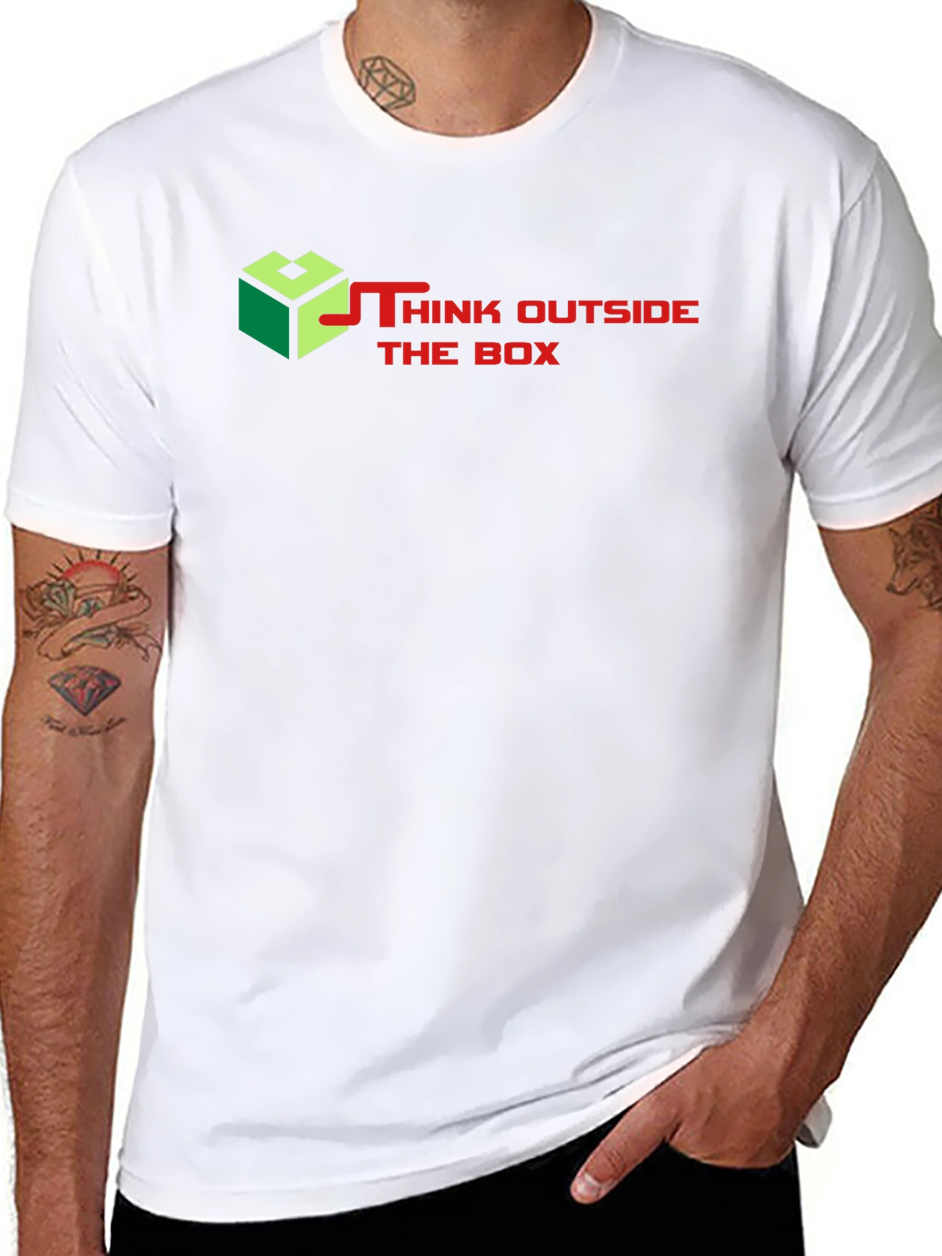 Think Outside the Box Graphic T-Shirt
