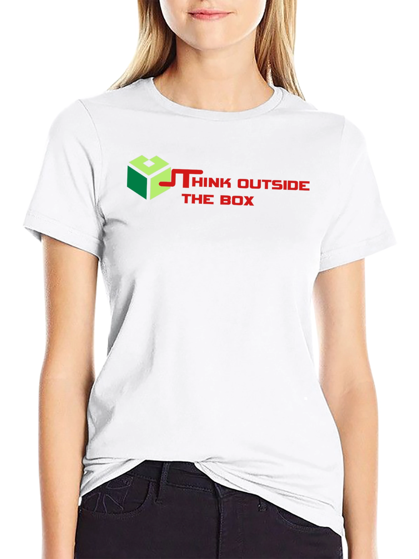 Think Outside the Box Graphic T-Shirt