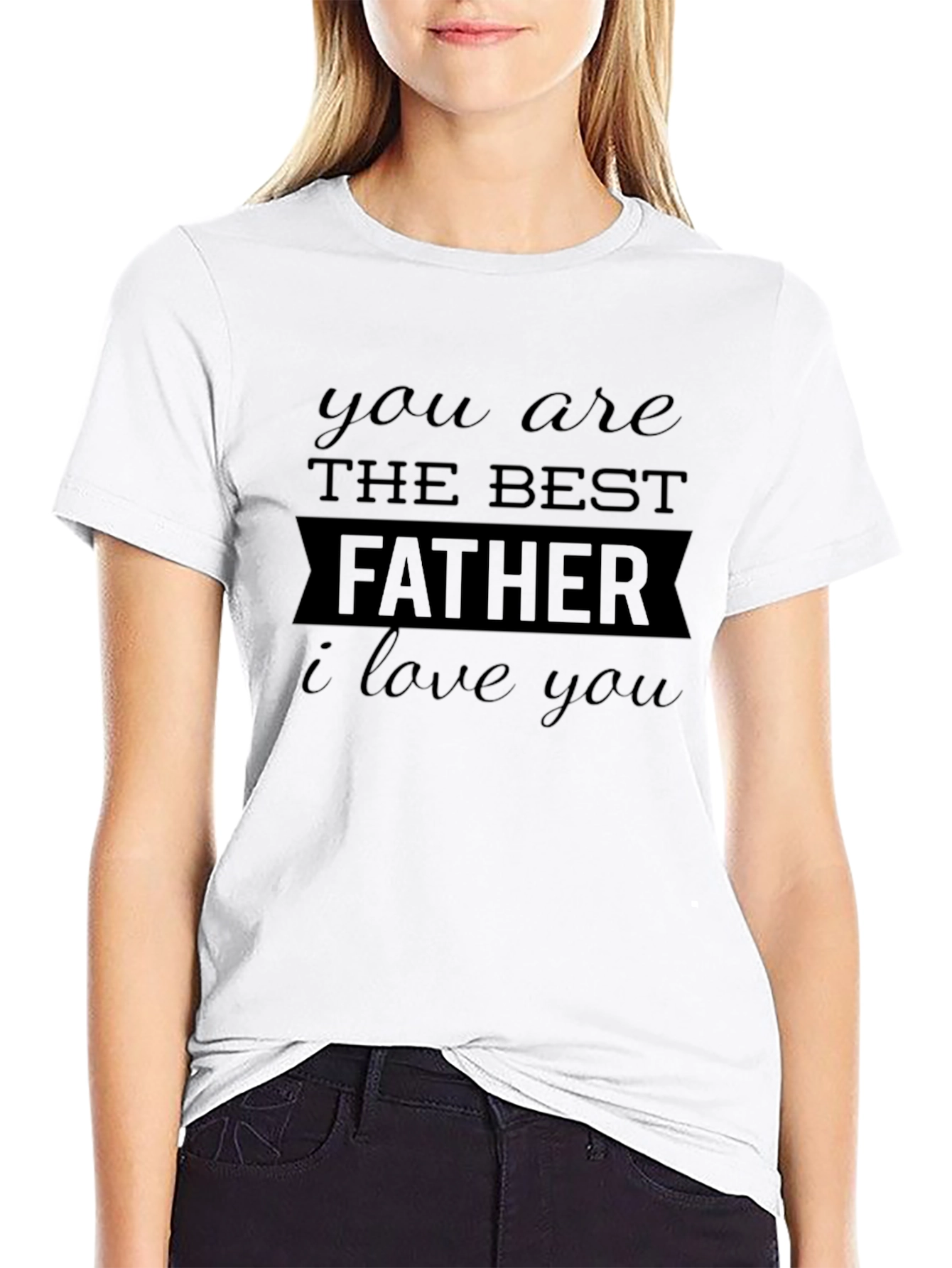 Best Father Ever Black T-Shirt