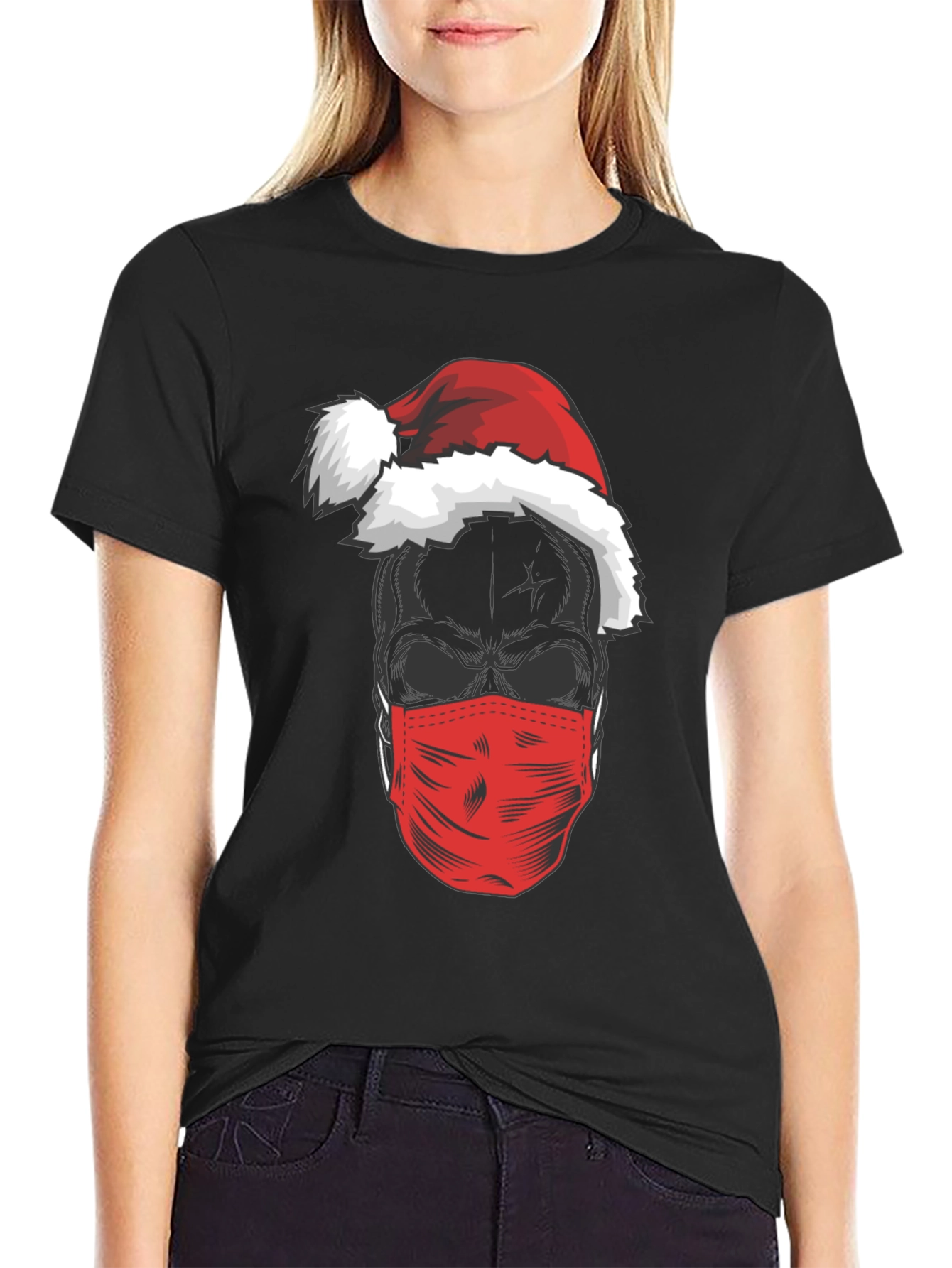 Skull Santa Mask T-Shirt