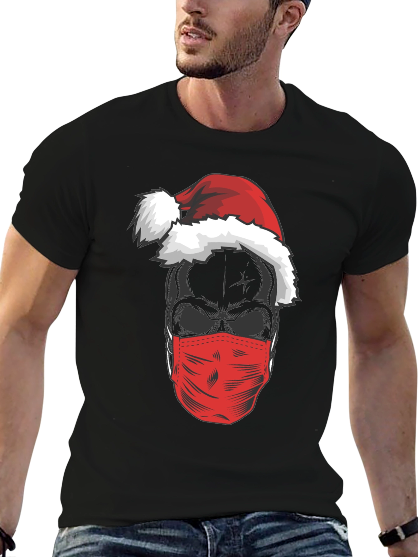 Skull Santa Mask T-Shirt