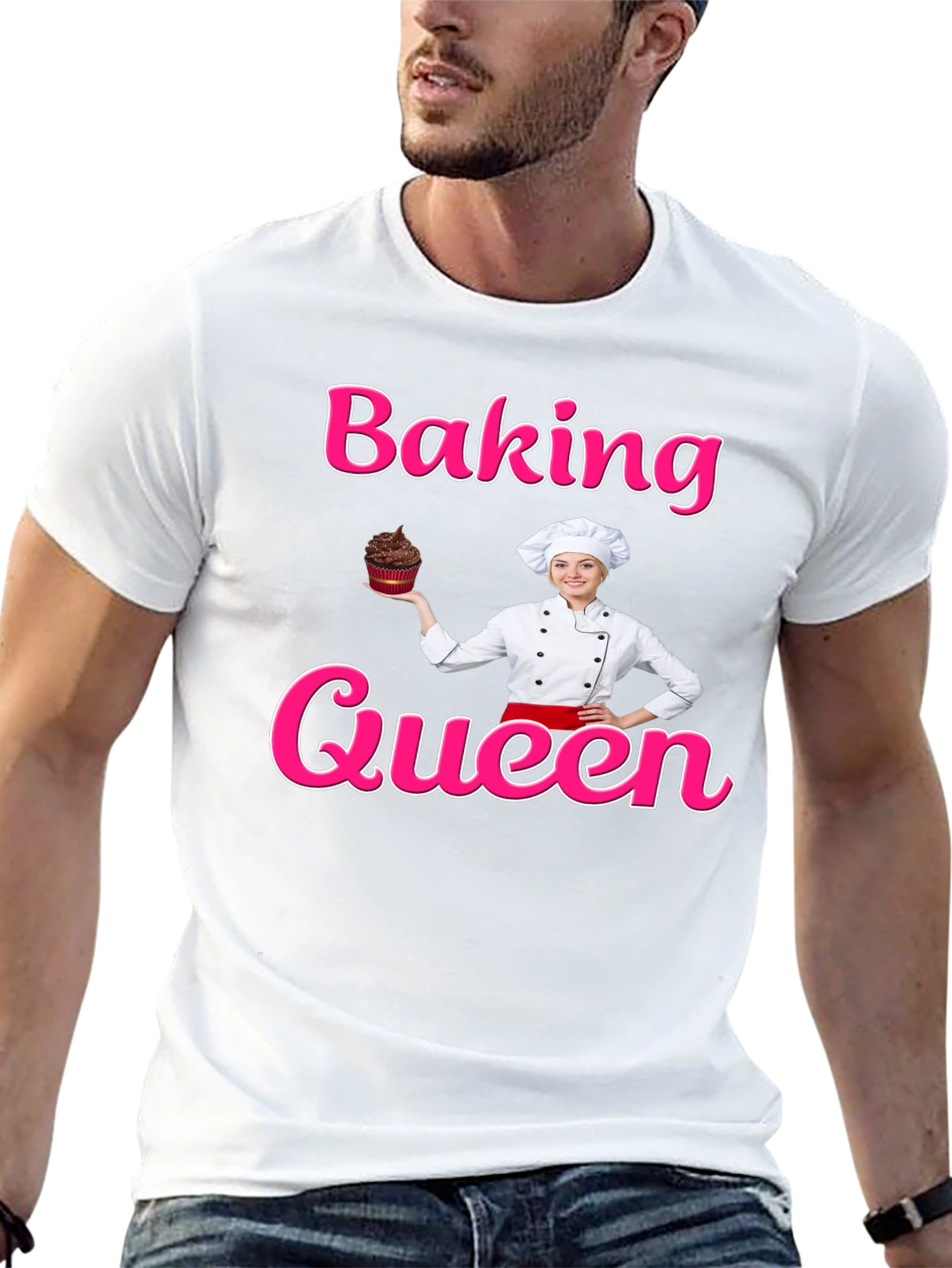 Baking Queen T-Shirt - Chef Cupcake Design