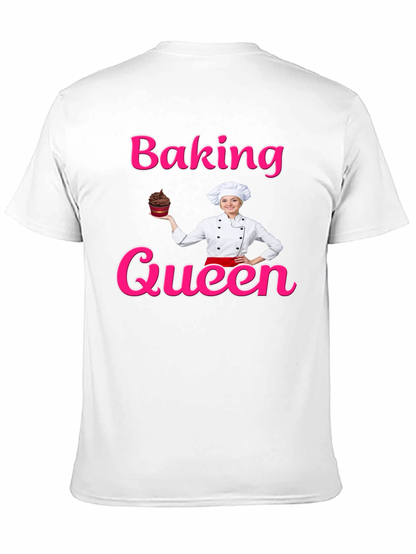 Baking Queen T-Shirt - Chef Cupcake Design