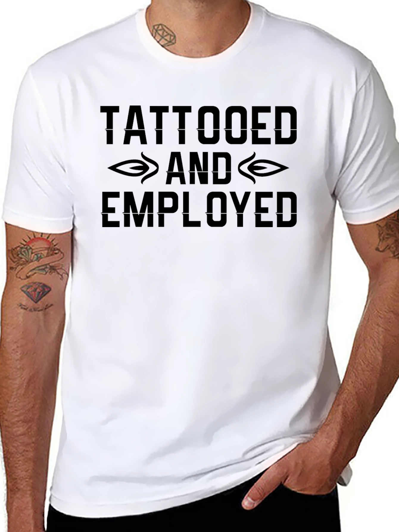 Tattooed and Employed Graphic T-Shirt