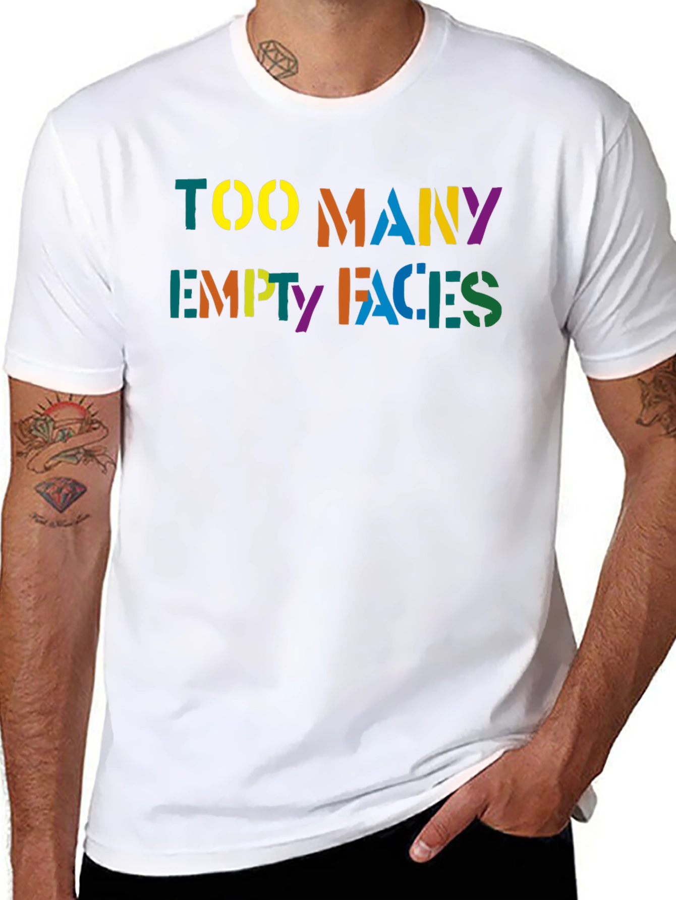 Too Many Empty Faces Graphic T-Shirt