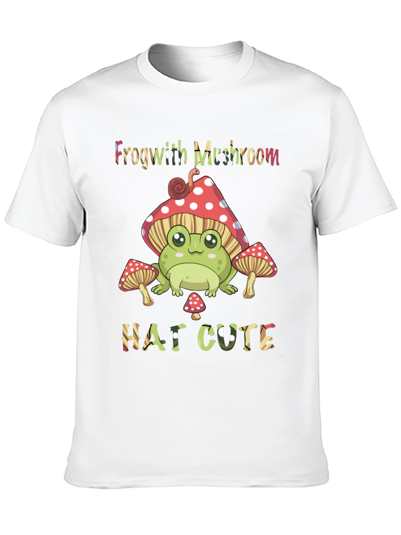 Frog with Mushroom Hat Cute T-Shirt