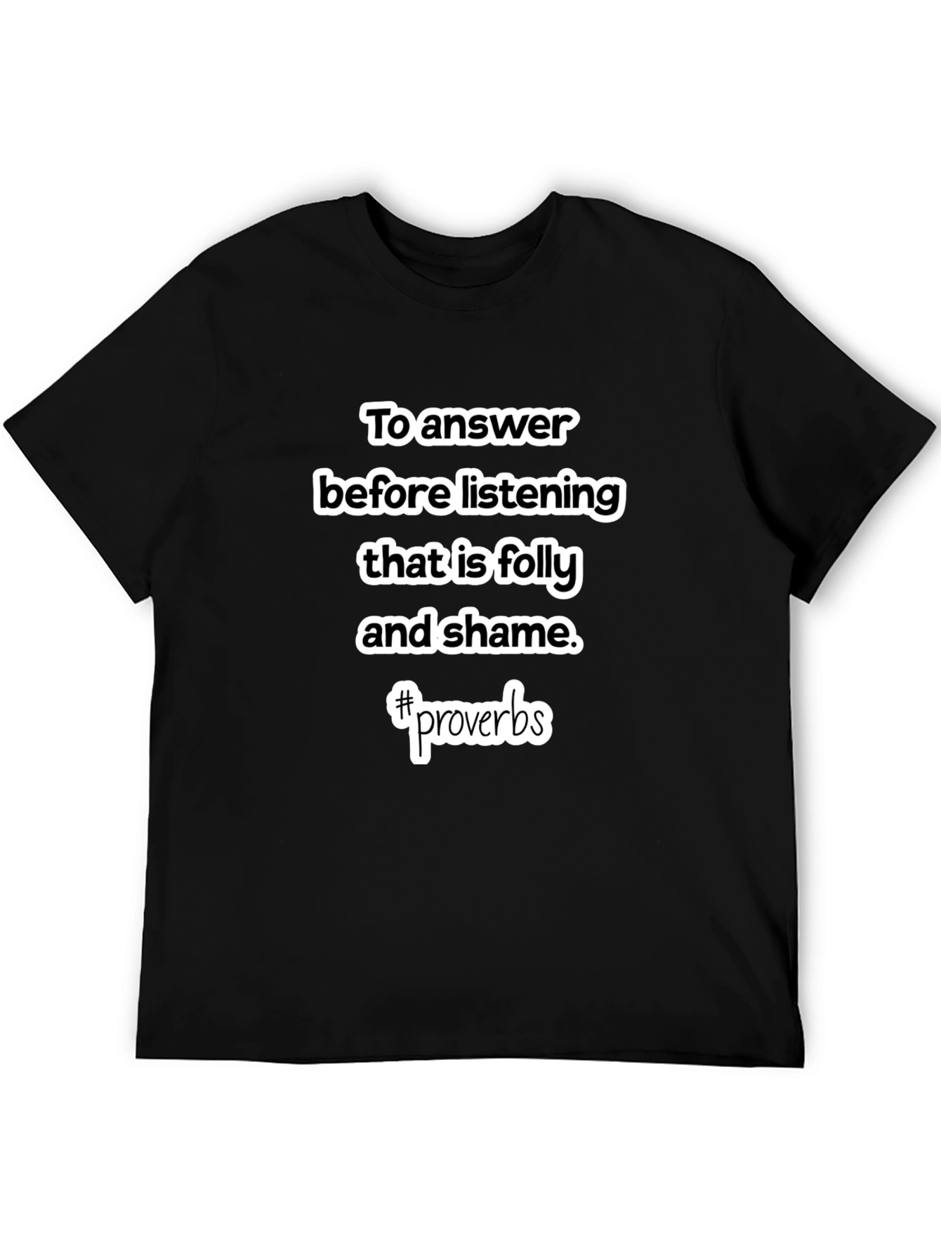 Proverbs Graphic Tee - Wisdom & Style