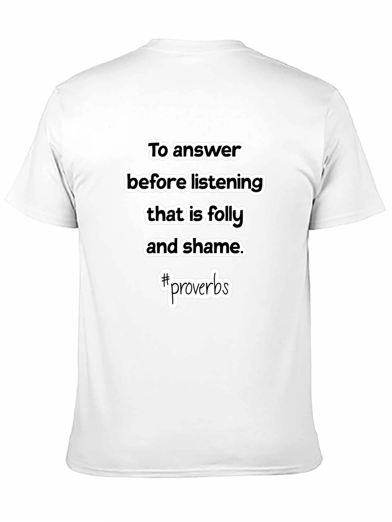 Proverbs Graphic Tee - Wisdom & Style