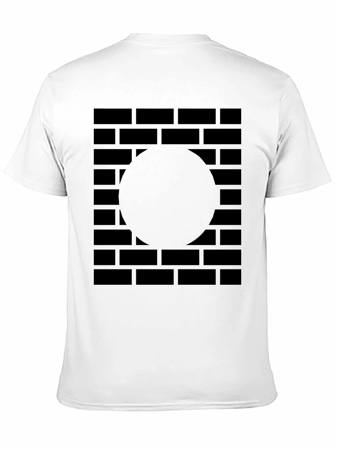 Abstract Brick Wall Graphic Tee