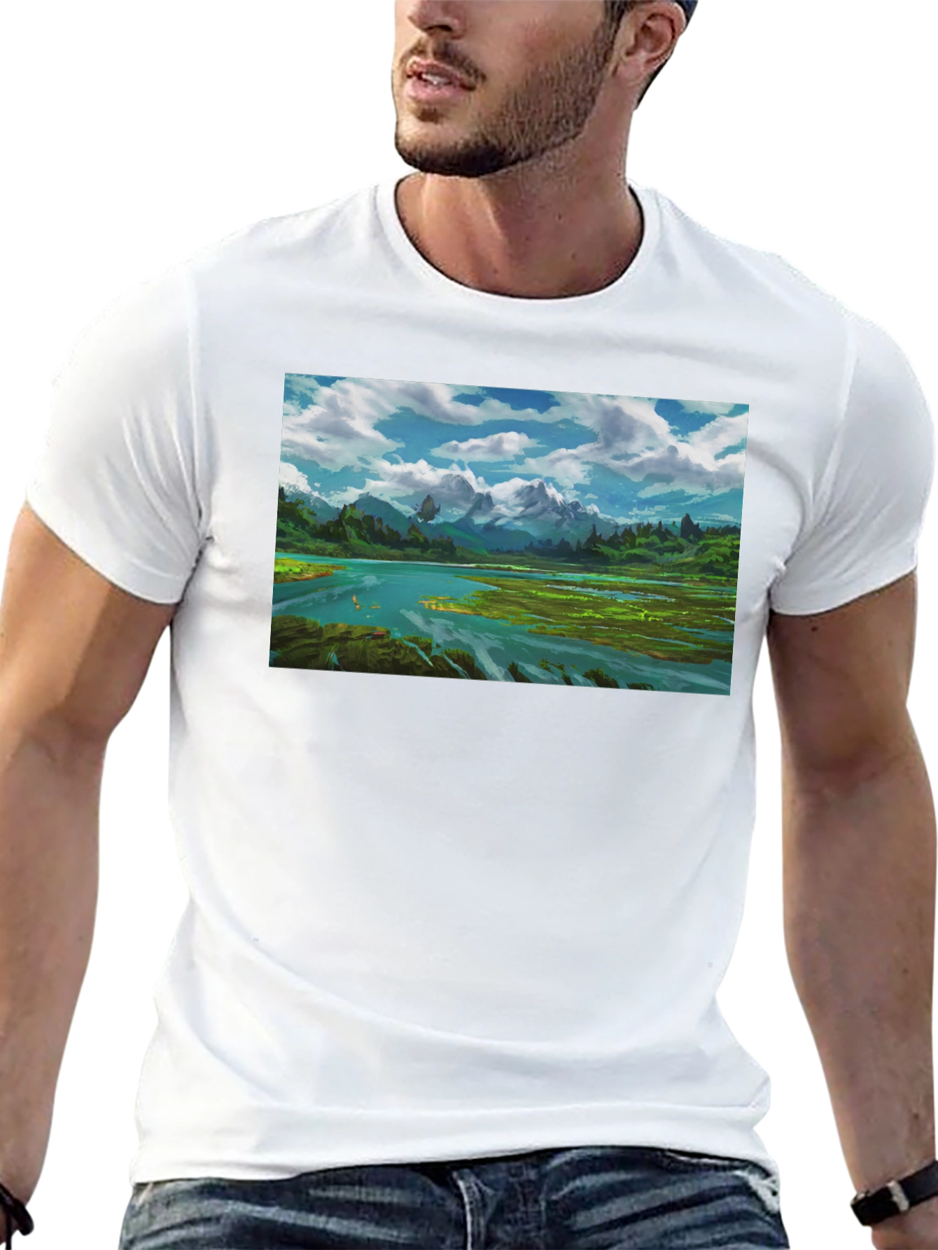 Mountain Landscape Graphic Tee