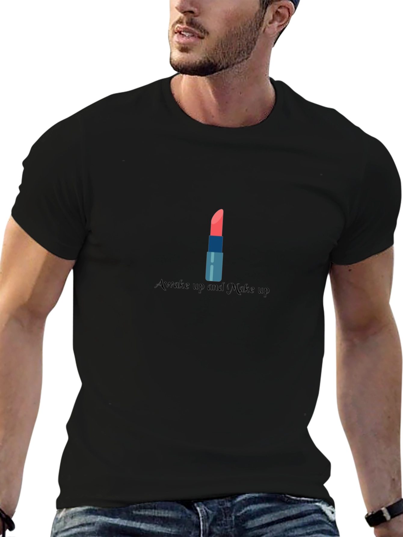 Awake and Makeup T-Shirt - Stylish Fashion Tee