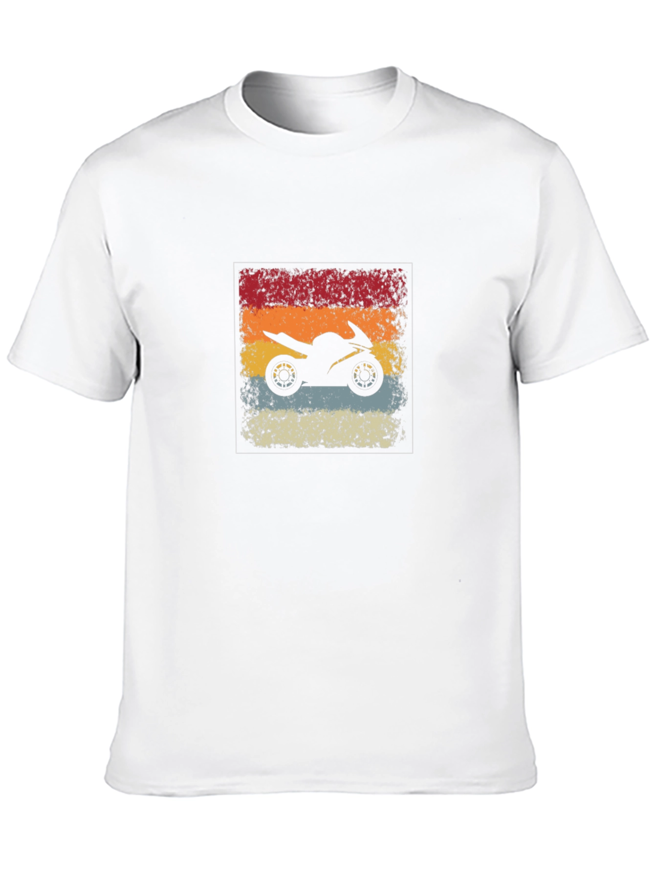 Retro Motorcycle Graphic Tee - Rider Style