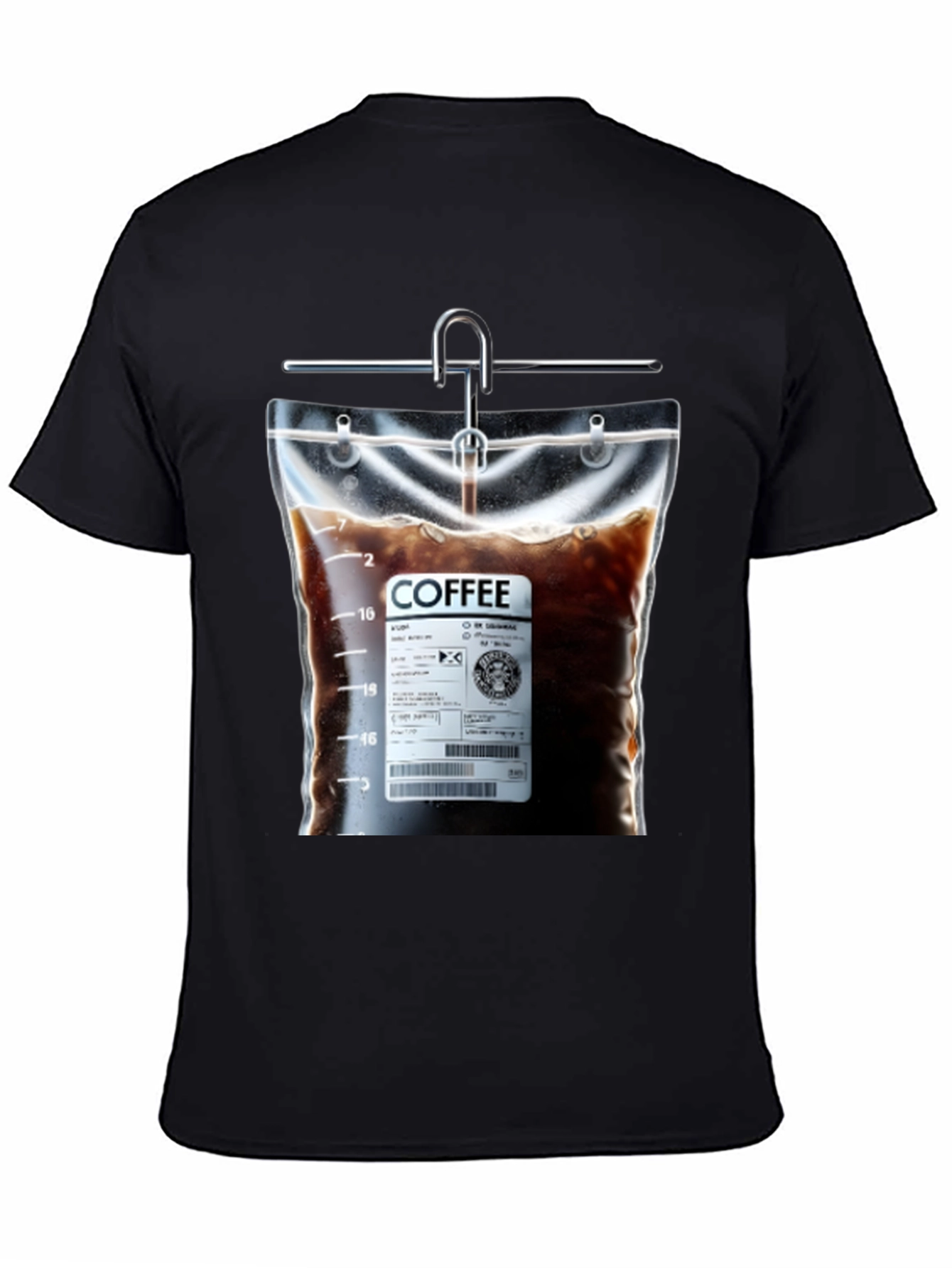 Coffee Drip T-Shirt - Novelty Graphic Tee