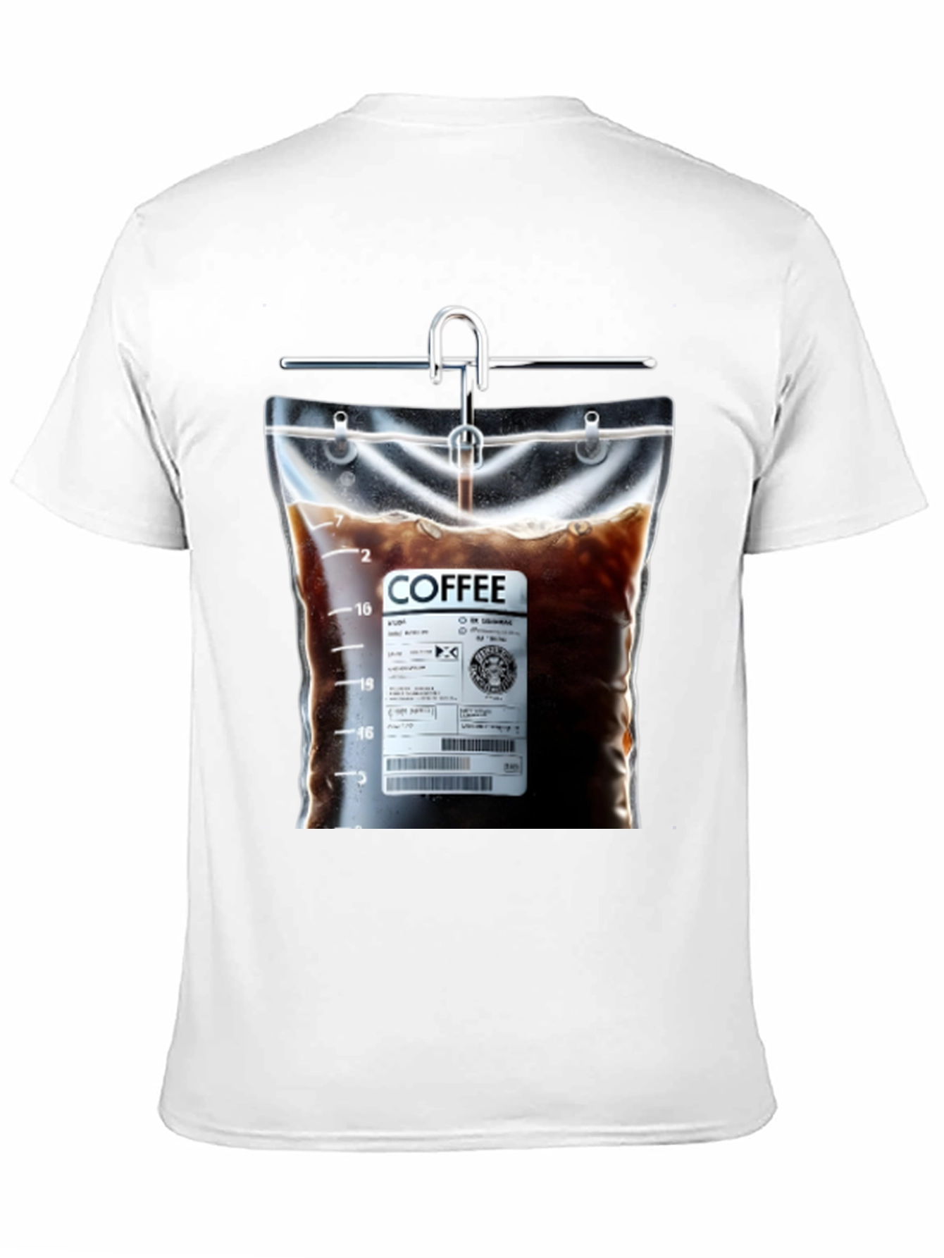 Coffee Drip T-Shirt - Novelty Graphic Tee