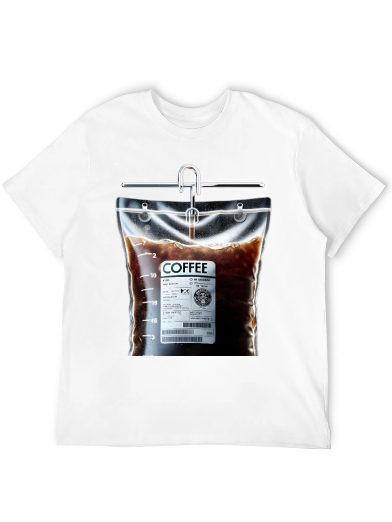 Coffee Drip T-Shirt - Novelty Graphic Tee