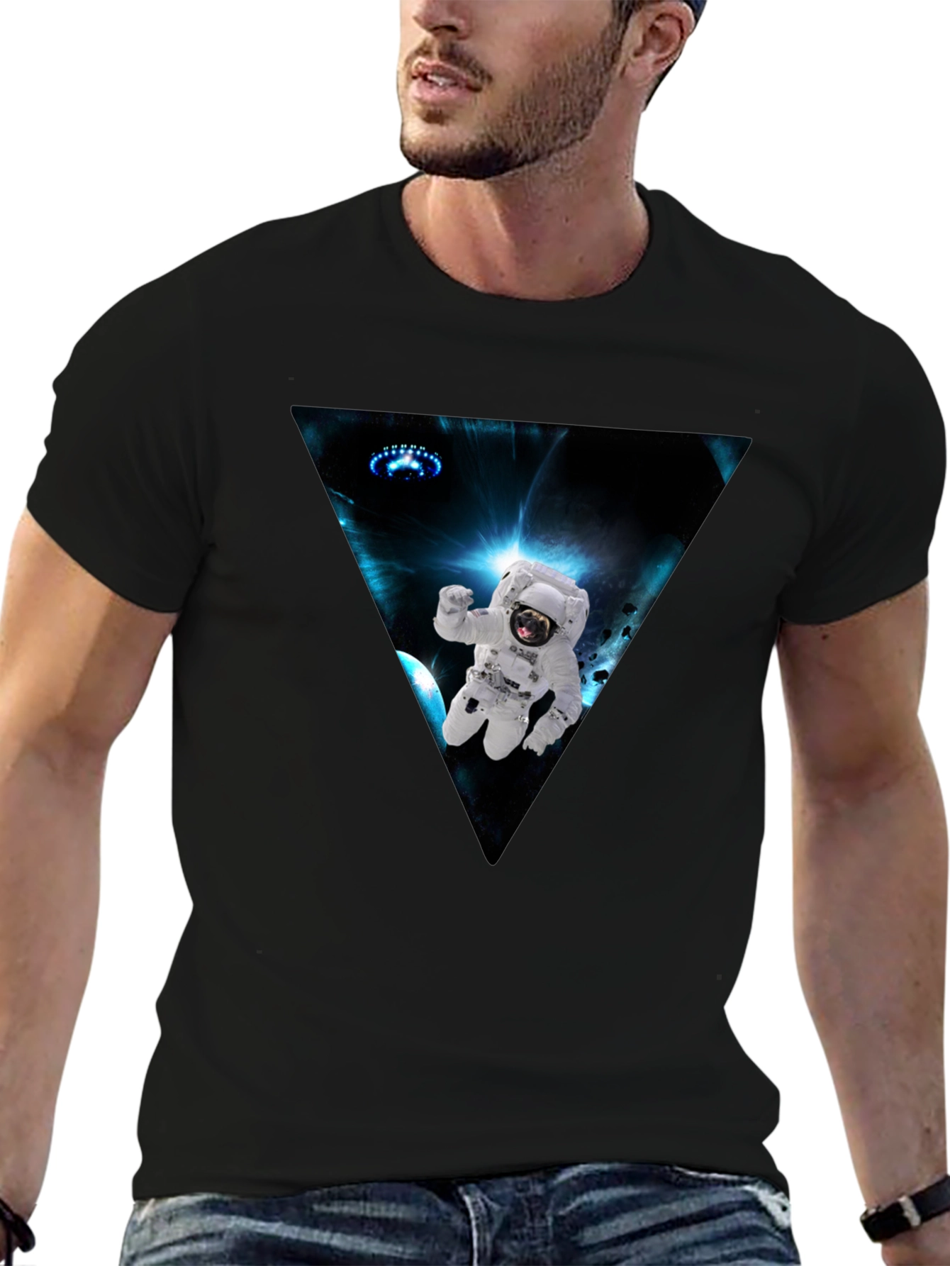 Astronaut in Space Graphic Tee
