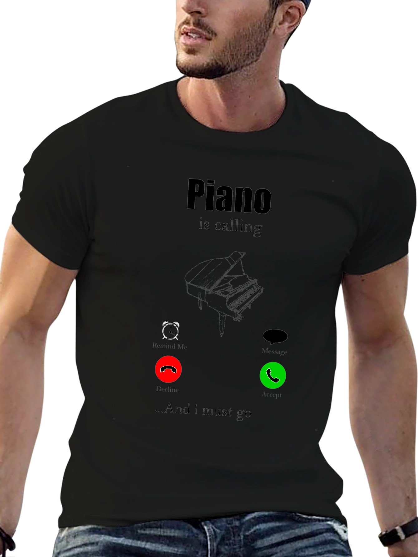 Piano Calling T-Shirt - Music Lover Tee
