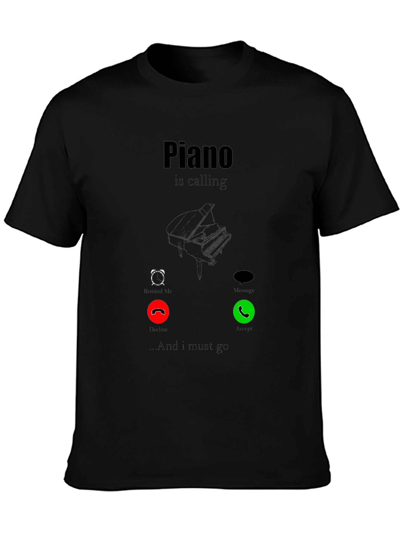 Piano Calling T-Shirt - Music Lover Tee
