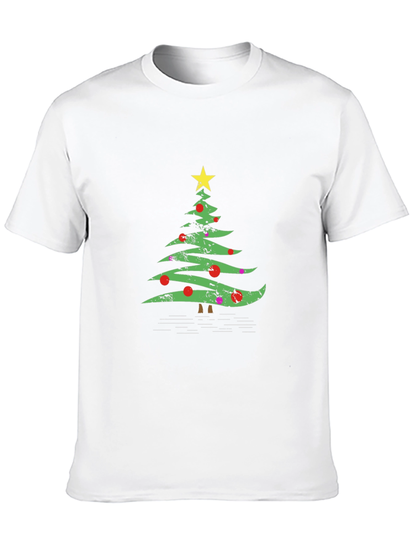 Christmas Tree Graphic Tee - Holiday Festive Style