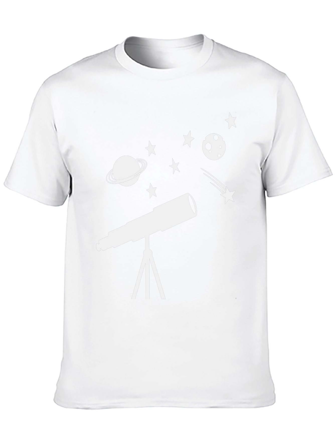 Astronomy Telescope T-Shirt - Space Design
