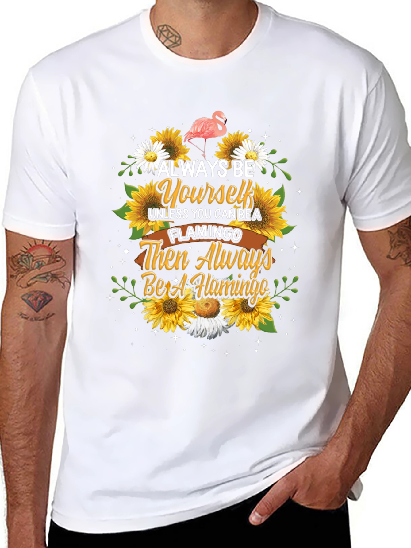 Always Be Yourself Flamingo Graphic Tee