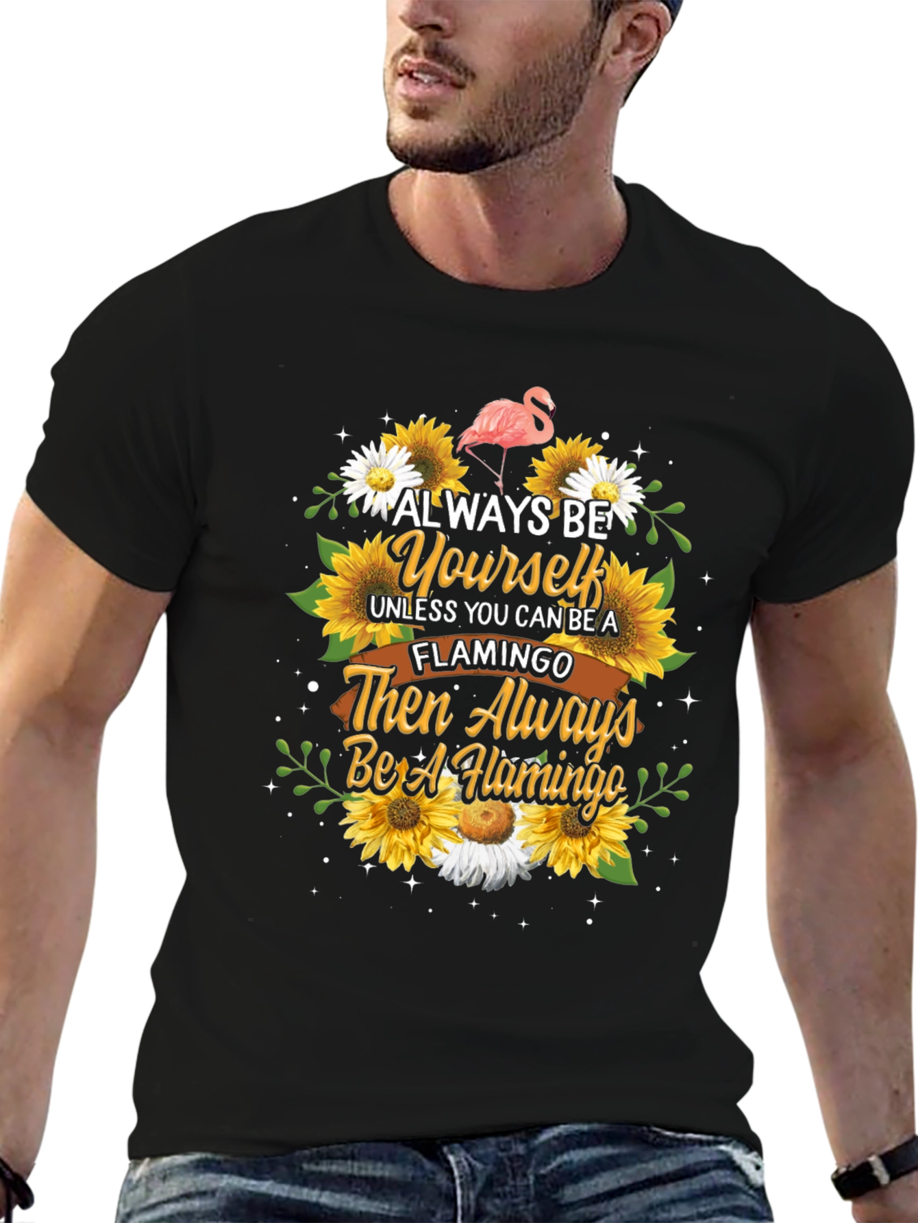 Always Be Yourself Flamingo Graphic Tee