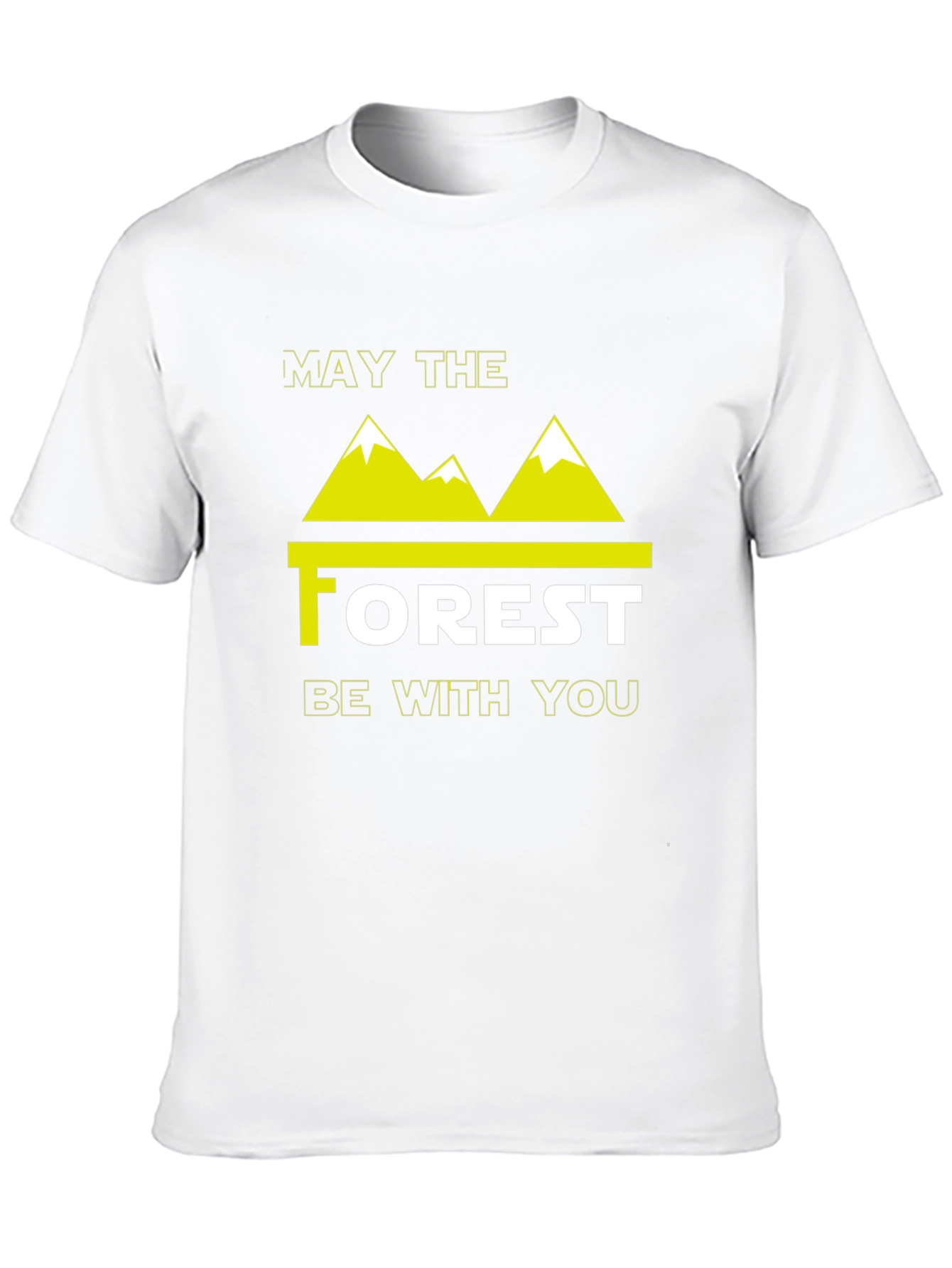 May The Forest Be With You Black T-Shirt